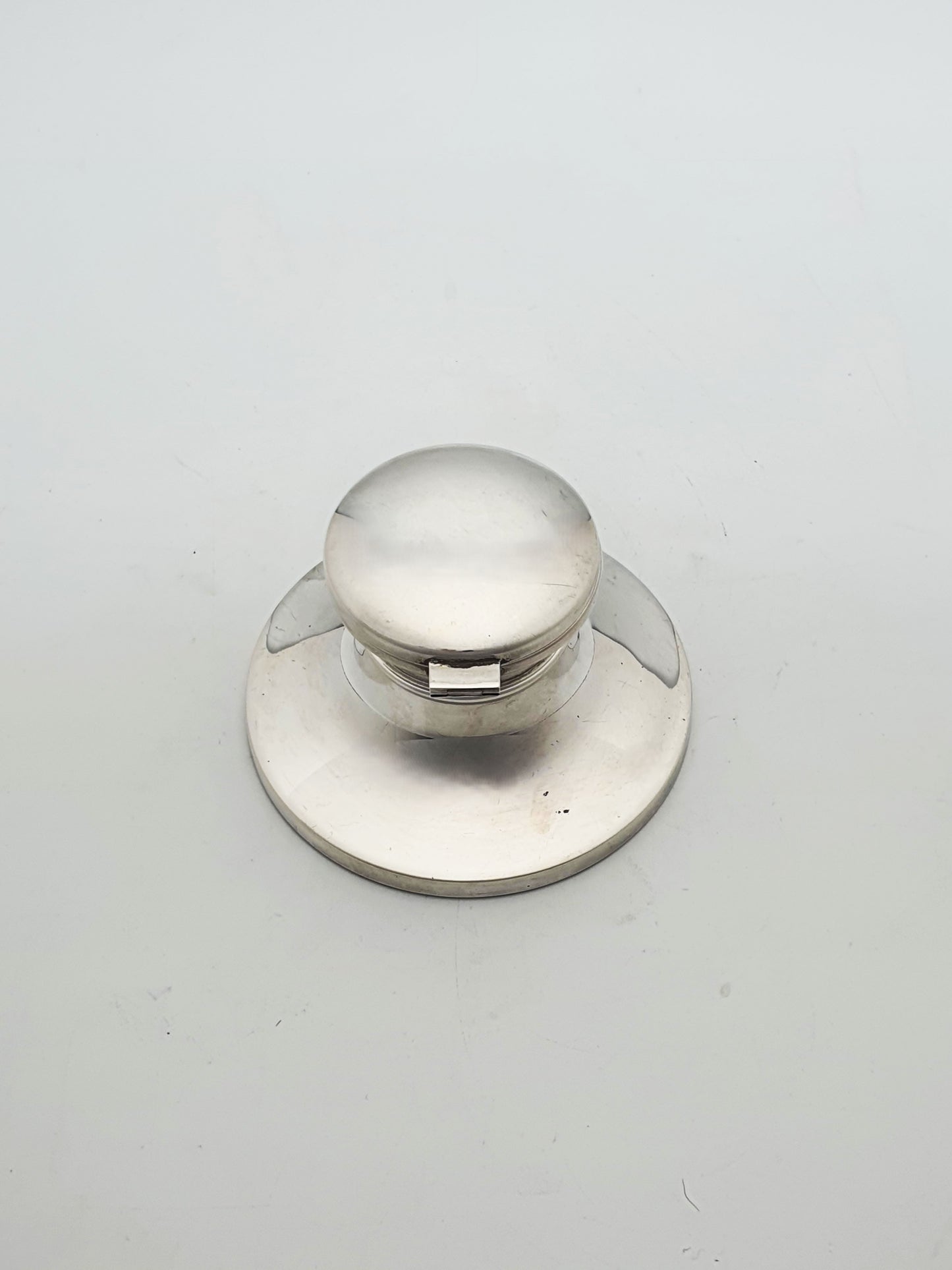 Nice Vintage Sterling Silver Inkwell with Gold-Washed Interior - 1997