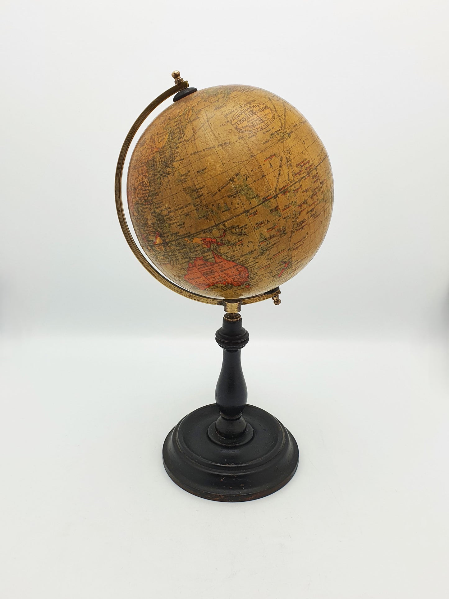 Classic English Antique 6-inch Geographia Terrestrial Globe – circa 1910