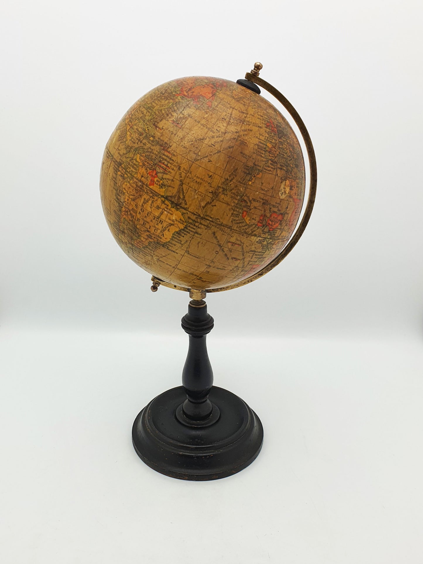 Classic English Antique 6-inch Geographia Terrestrial Globe – circa 1910