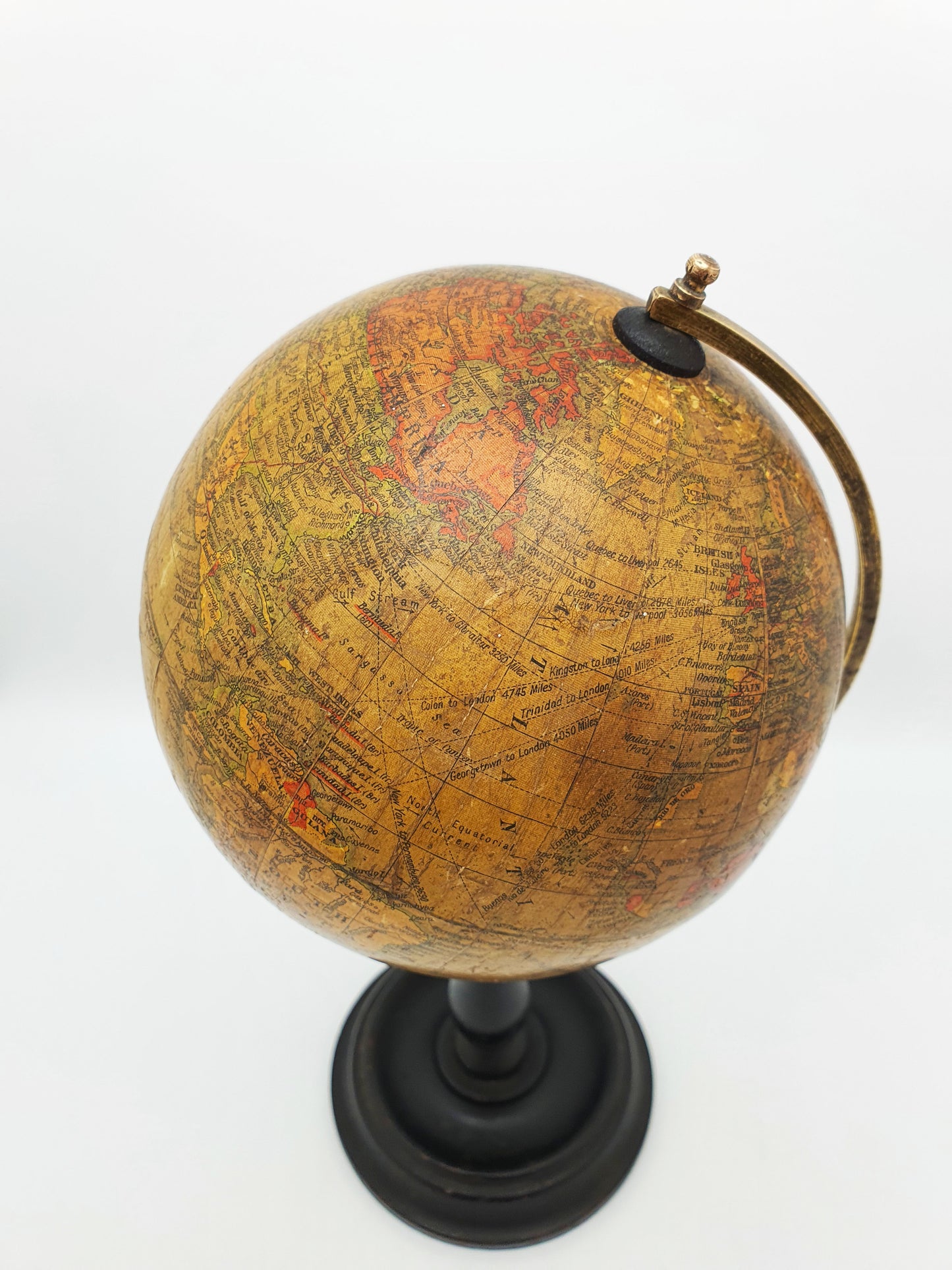 Classic English Antique 6-inch Geographia Terrestrial Globe – circa 1910