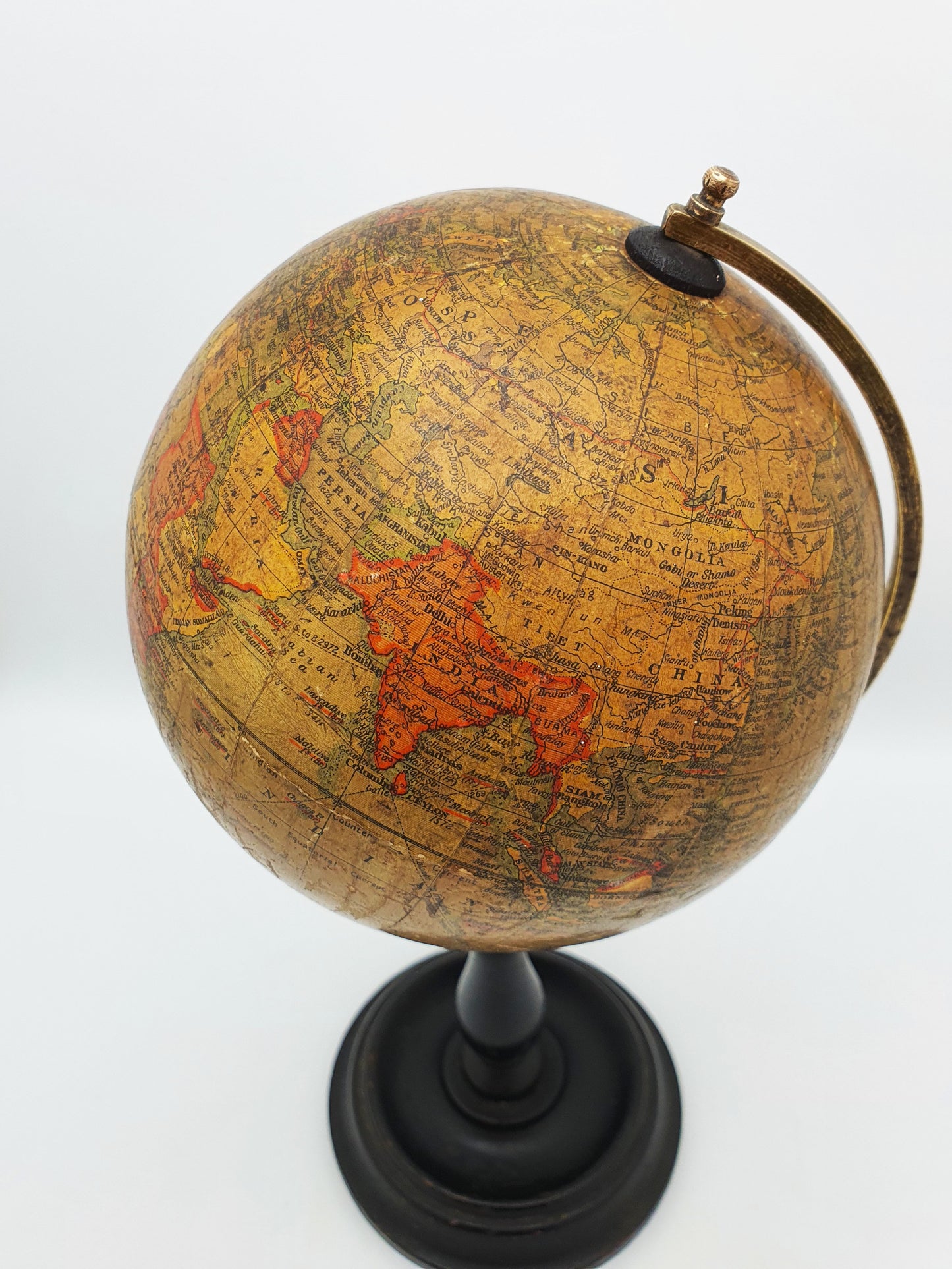 Classic English Antique 6-inch Geographia Terrestrial Globe – circa 1910