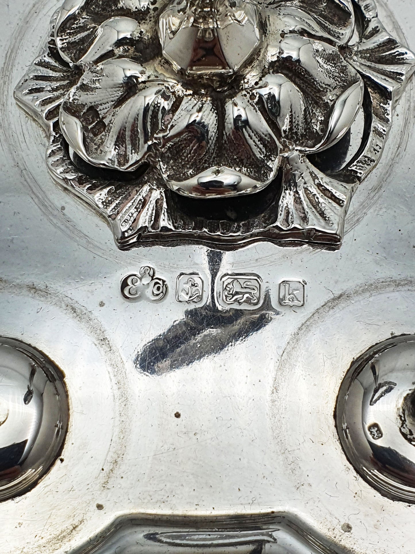 Stunning Edwardian Sterling Silver Egg Cruet Set by Elkington & Co. - 1909