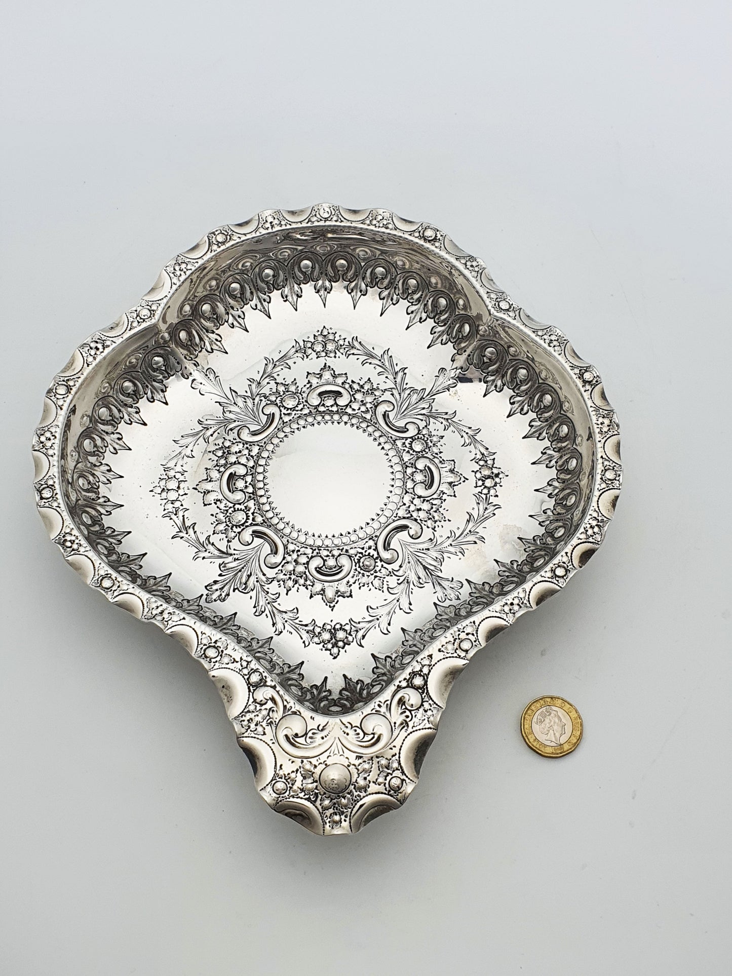 Lovely Antique Victorian Silver-Plated Serving Dish – circa 1890