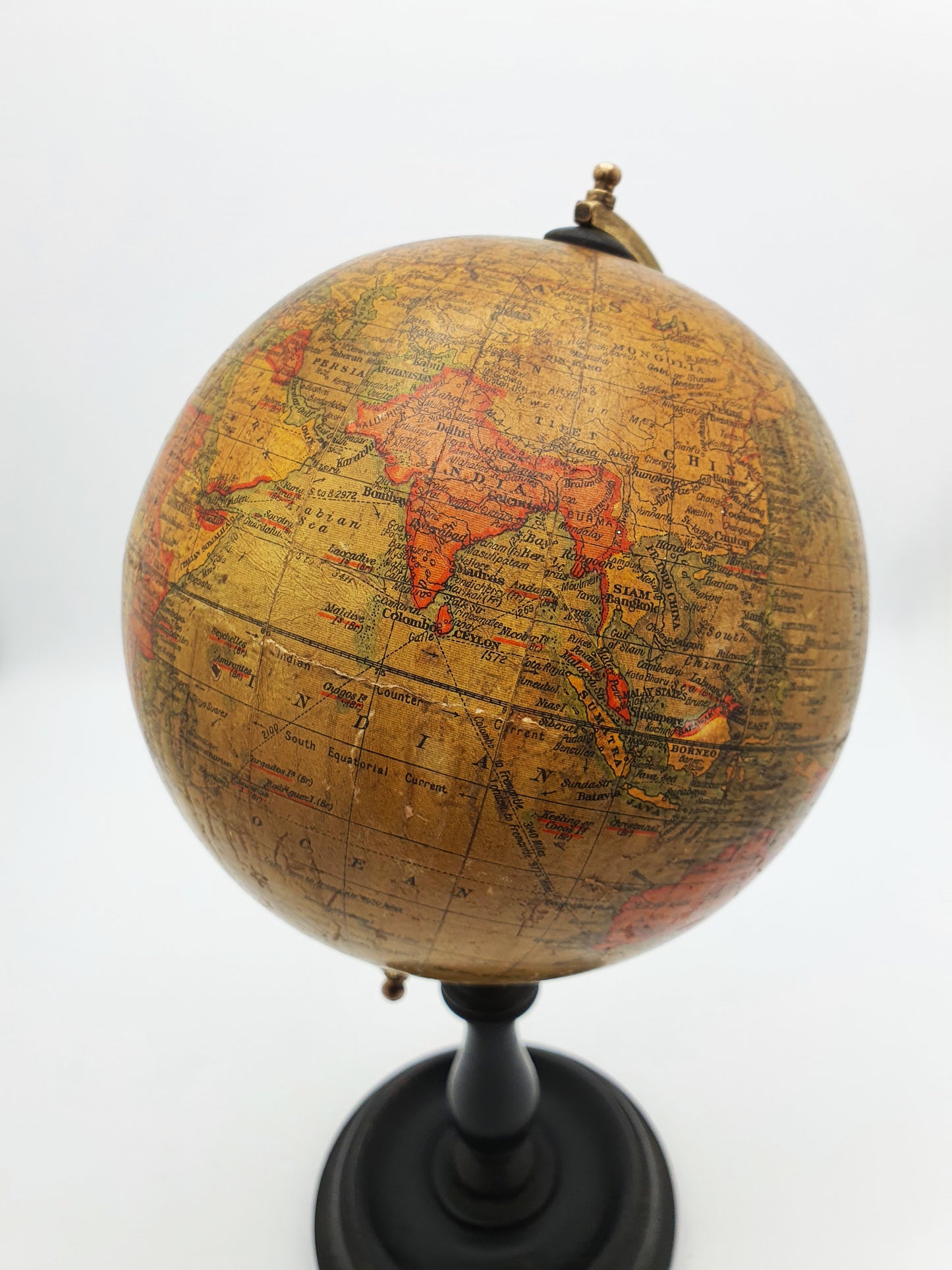 Classic English Antique 6-inch Geographia Terrestrial Globe – circa 1910