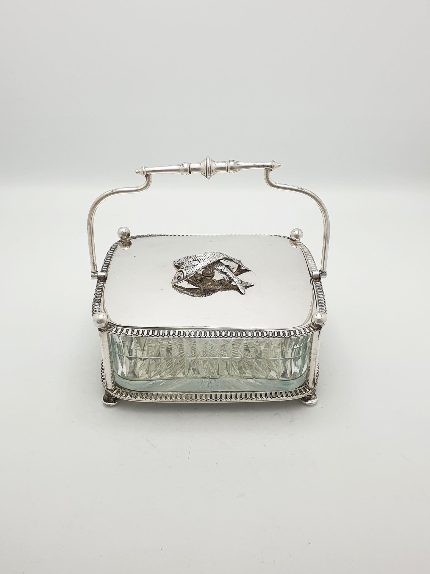 Unusual Antique Victorian Silver-Plated Sardine Dish – circa 1890