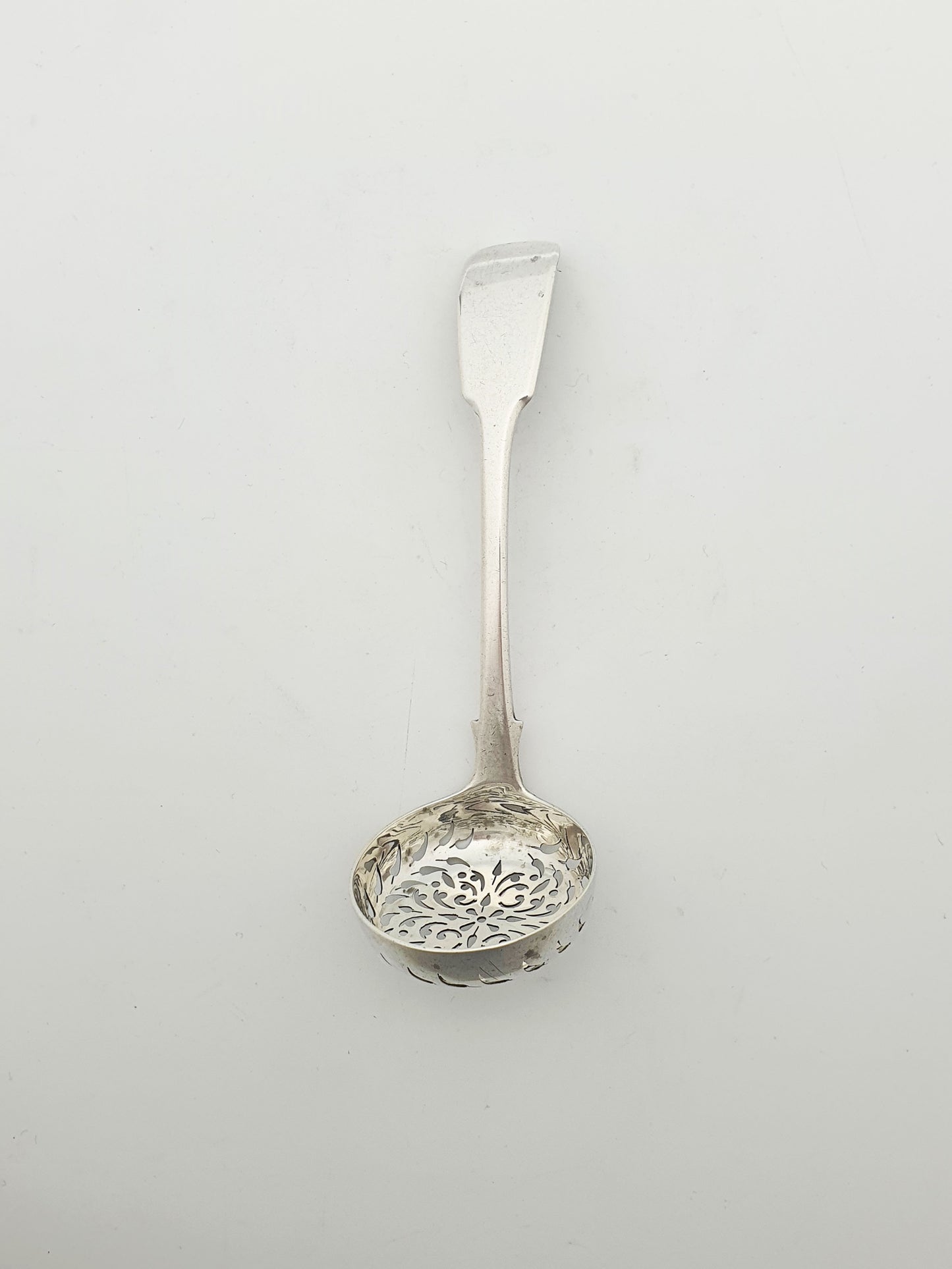 Nice Antique Georgian Sterling Silver Sugar Sifter Spoon - 1833