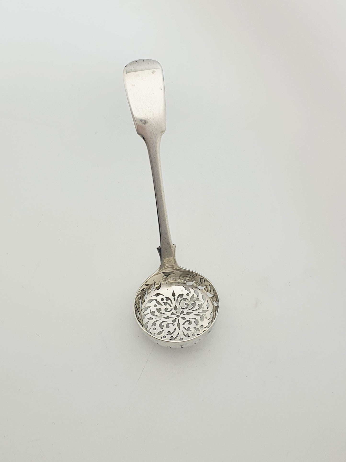 Nice Antique Georgian Sterling Silver Sugar Sifter Spoon - 1833