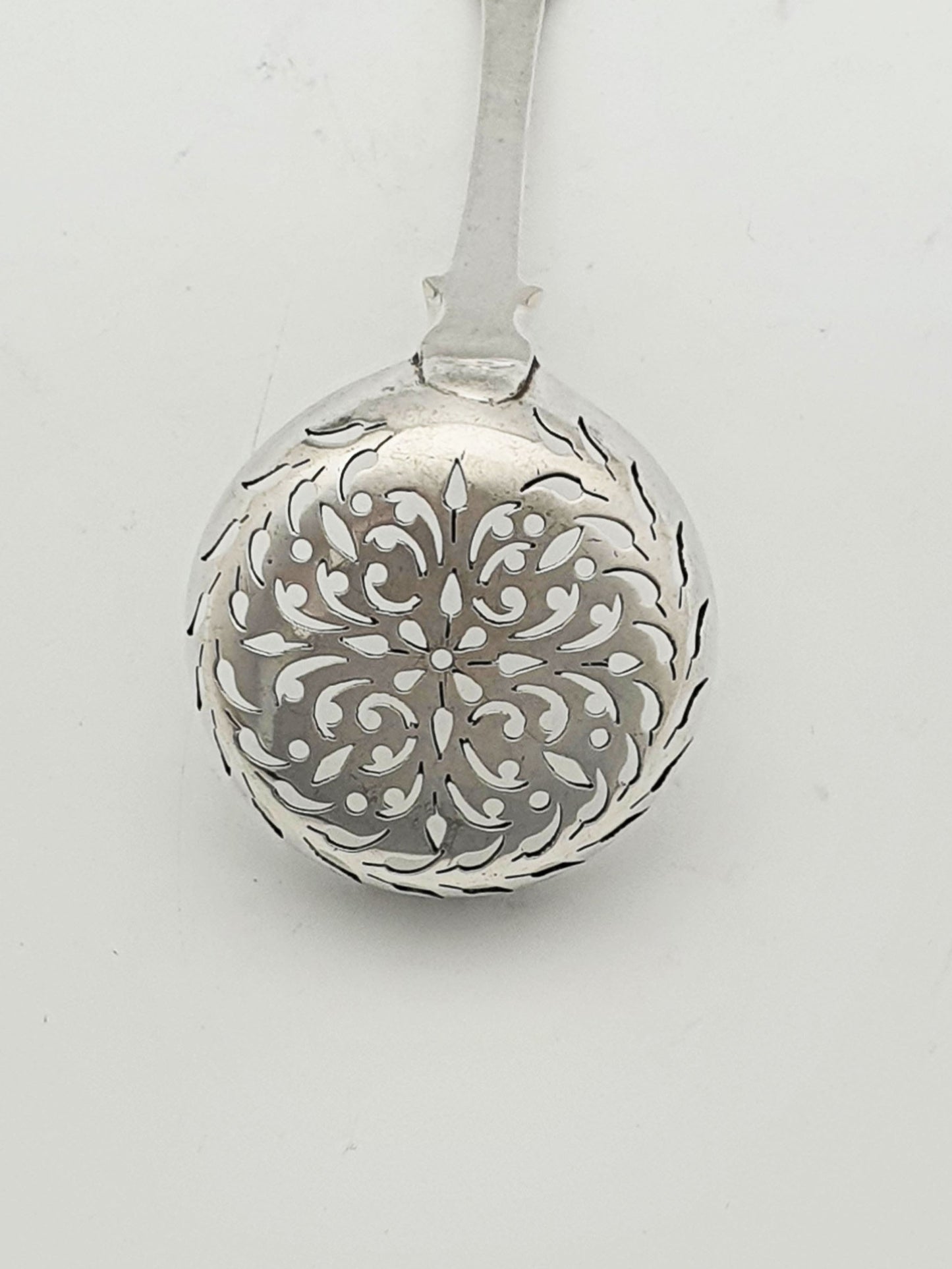 Nice Antique Georgian Sterling Silver Sugar Sifter Spoon - 1833