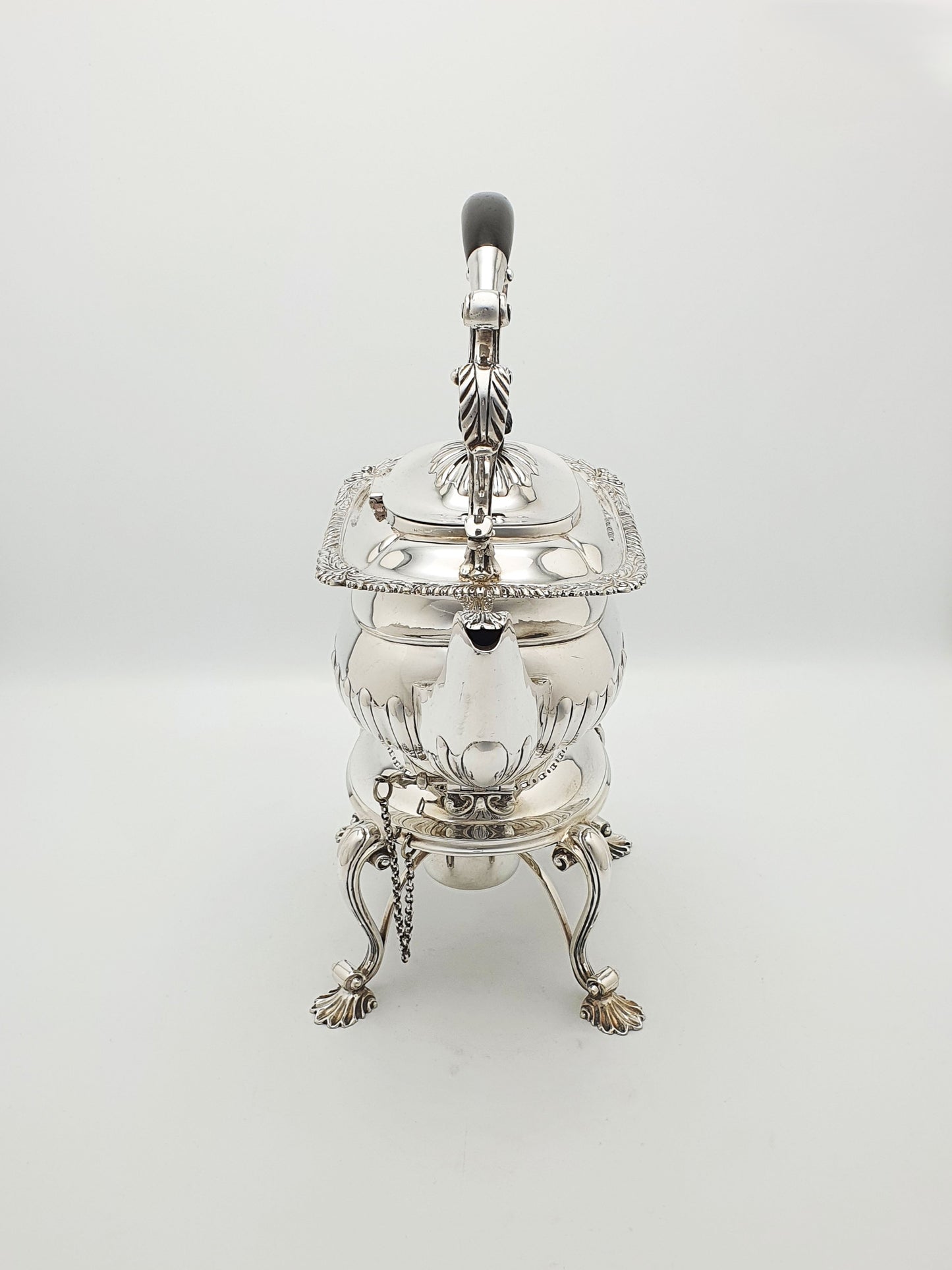 Fabulous Antique Georgian-Style Silver-Plated Kettle on Stand – circa 1905