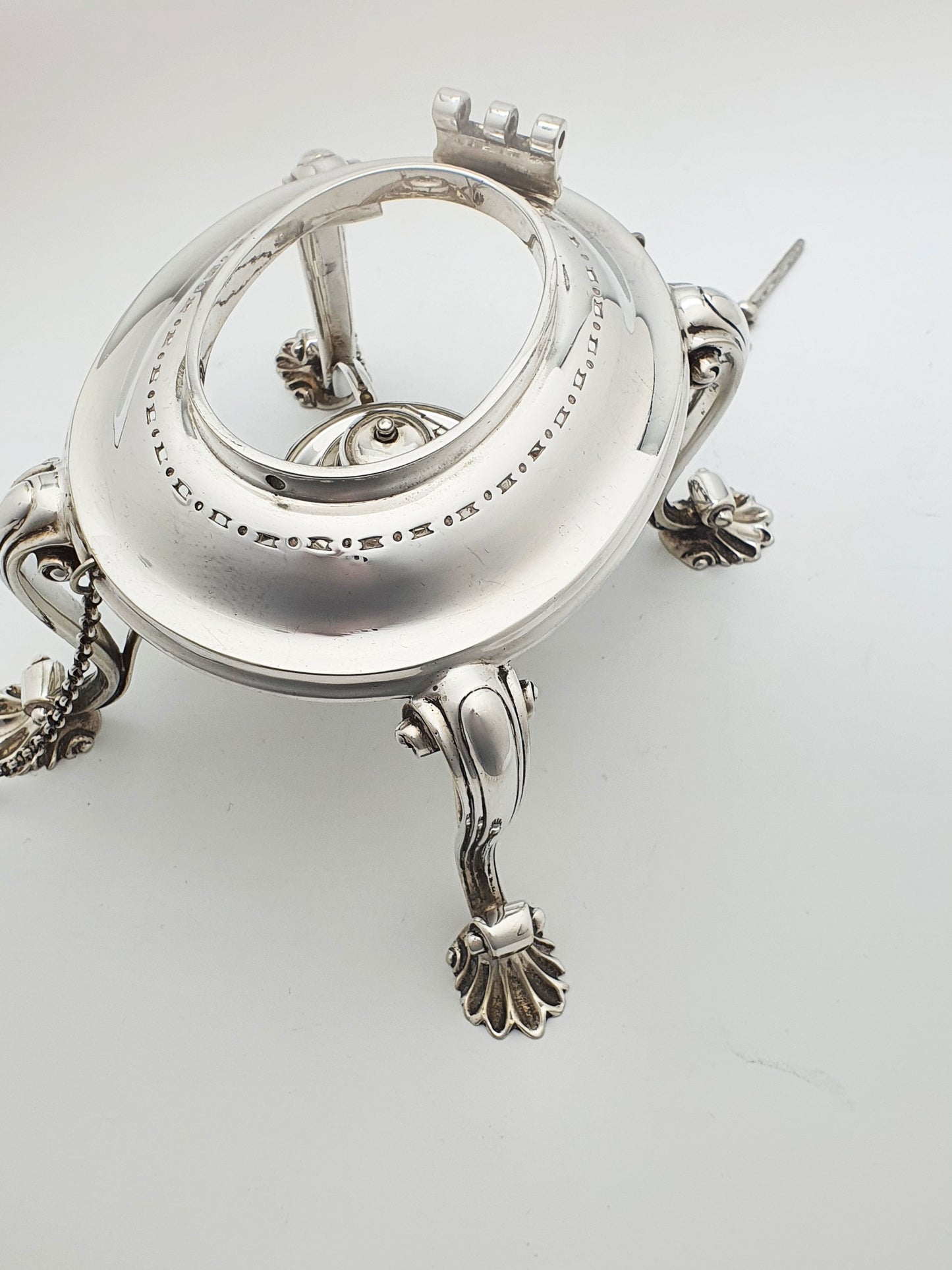 Fabulous Antique Georgian-Style Silver-Plated Kettle on Stand – circa 1905