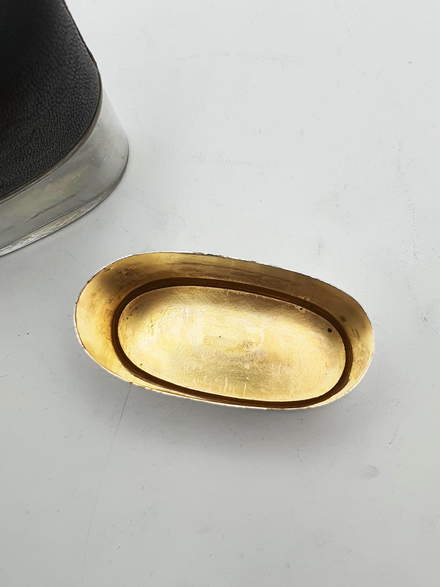 Handsome Antique Edwardian Silver-Plate & Leather Hip Flask – circa 1905