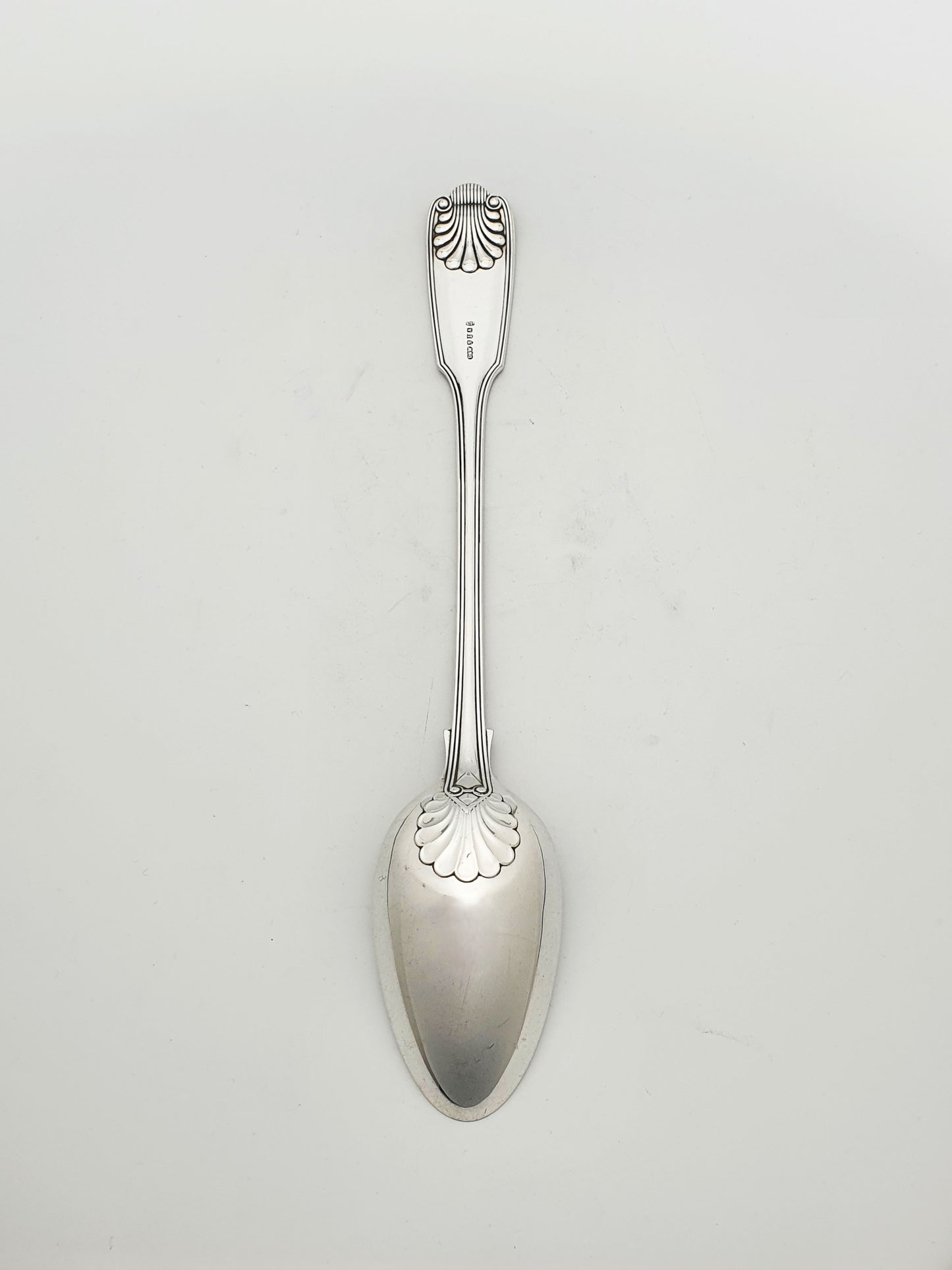 Antique Silver-Plated Fiddle, Thread & Shell Pattern Basting Spoon – circa 1890
