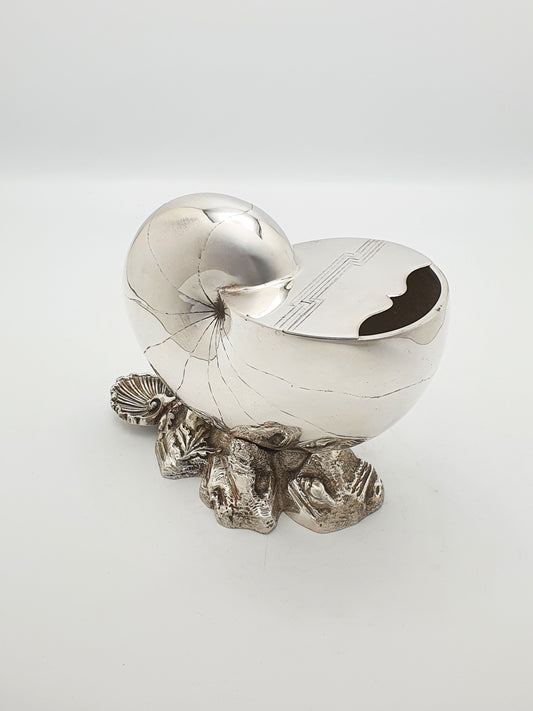 Fabulous Antique Victorian Silver-Plated Nautilus Spoon Warmer – circa 1880