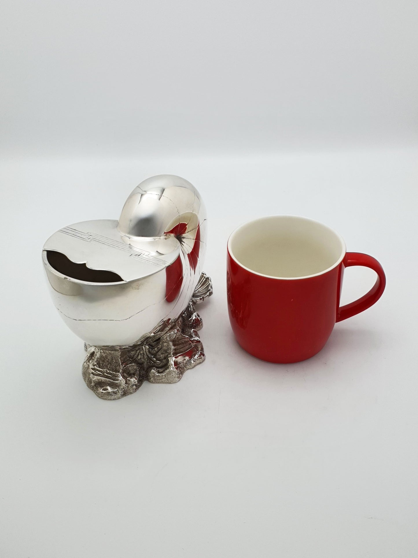 Fabulous Antique Victorian Silver-Plated Nautilus Spoon Warmer – circa 1880