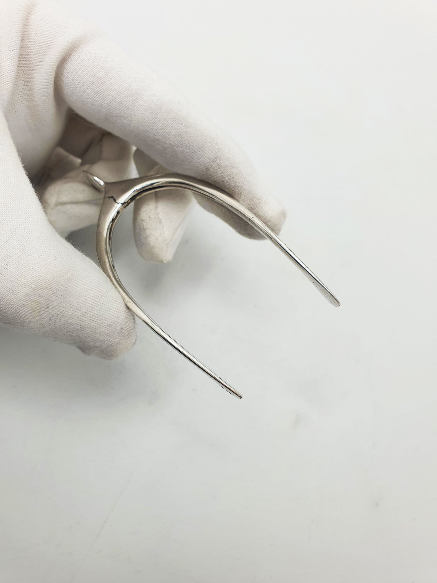 Nice Antique Sterling Silver Wishbone Sugar Tongs - 1921