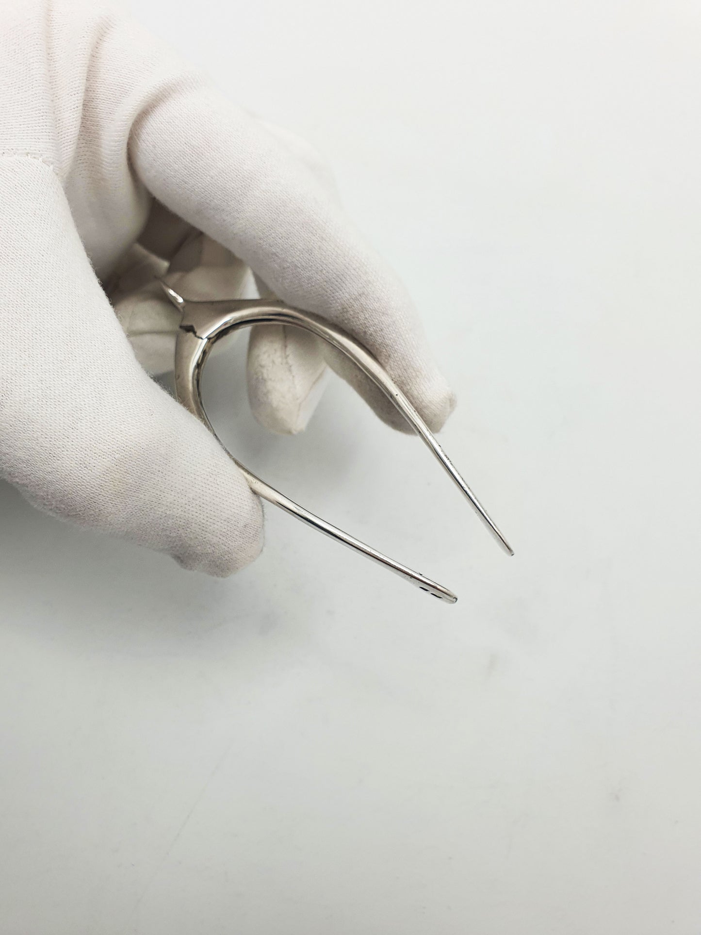 Nice Antique Sterling Silver Wishbone Sugar Tongs - 1921