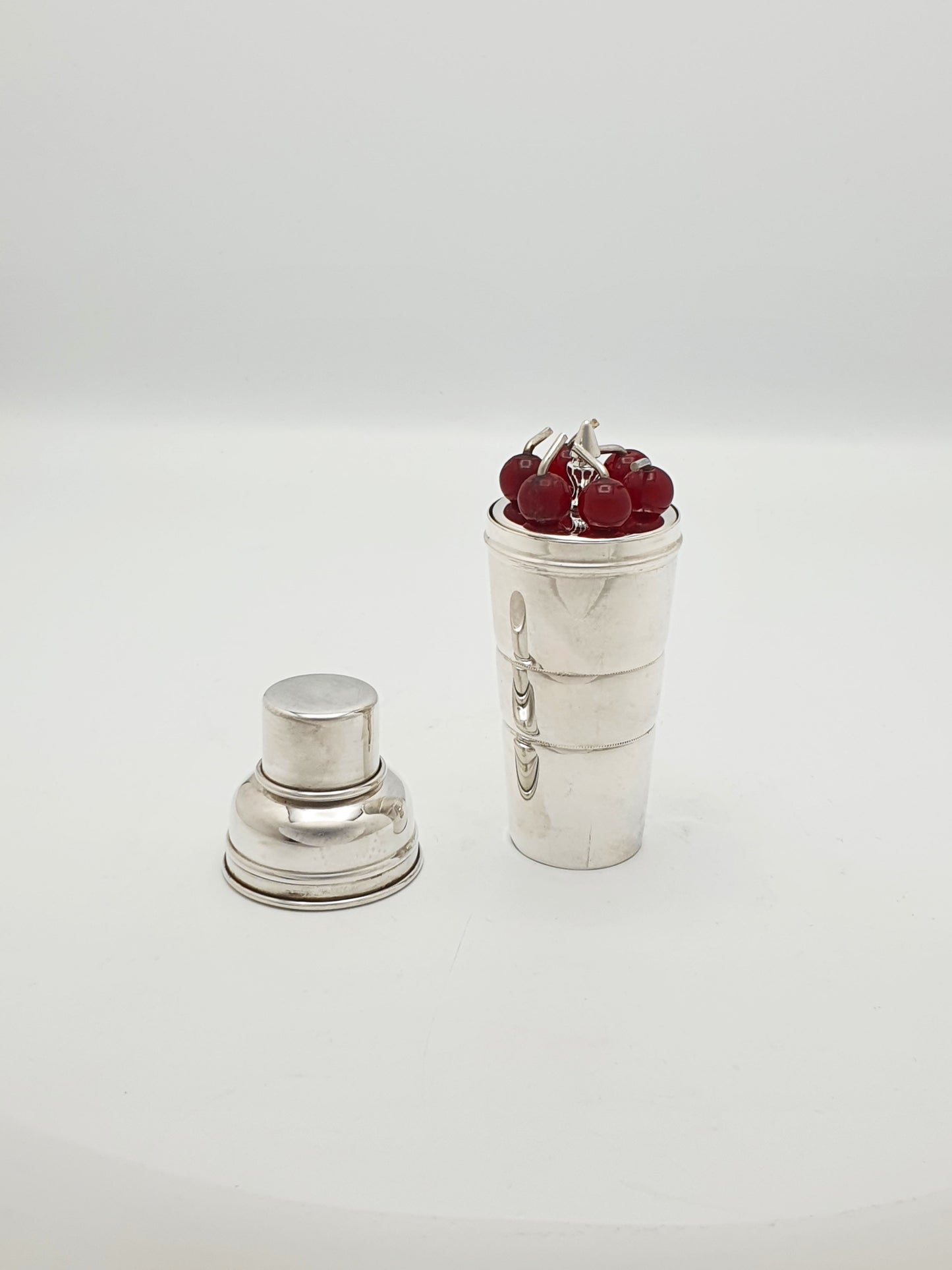 Lovely Vintage Silver-Plated Cocktail Measure & Stick Set – circa 1950