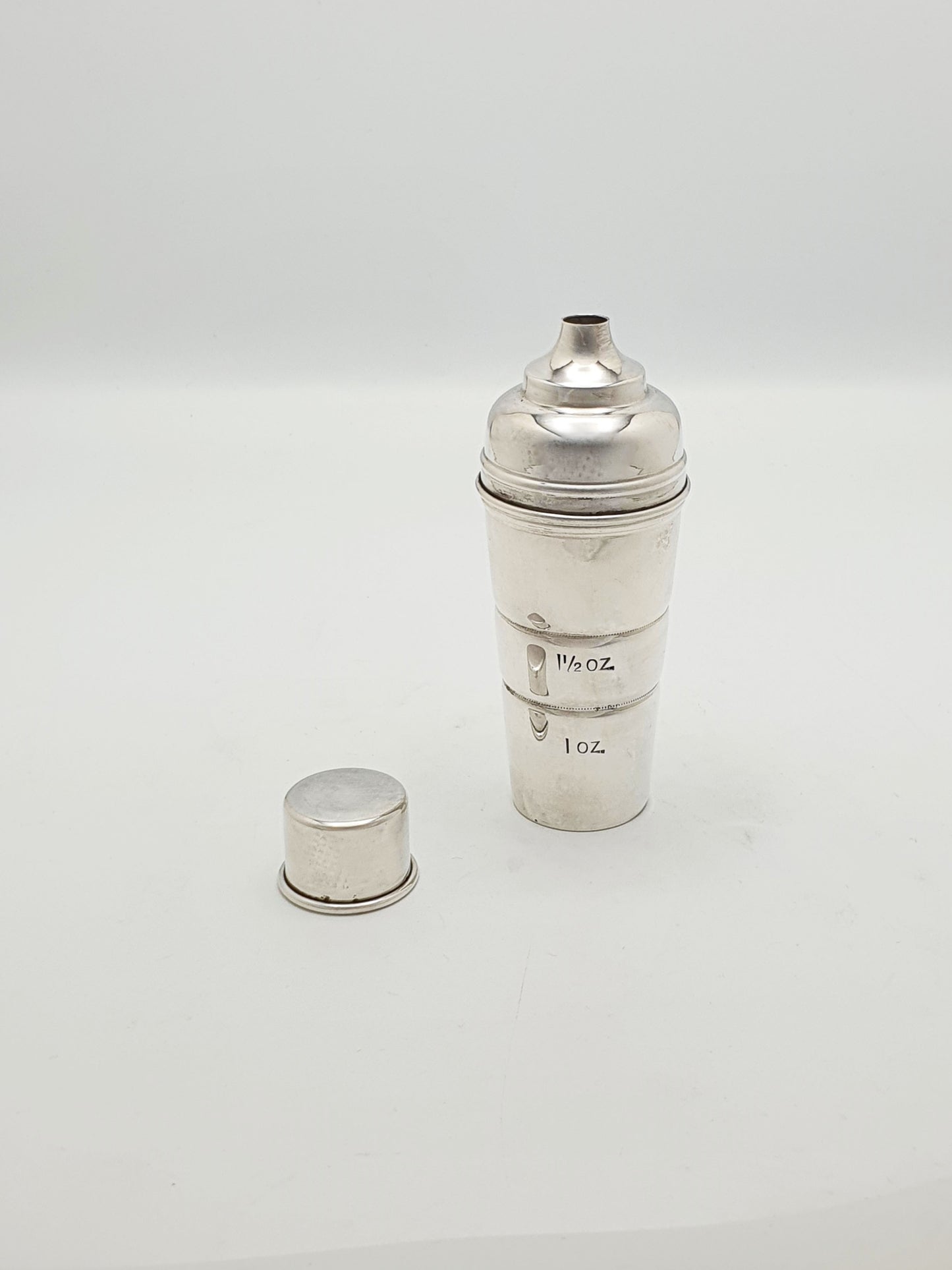 Lovely Vintage Silver-Plated Cocktail Measure & Stick Set – circa 1950