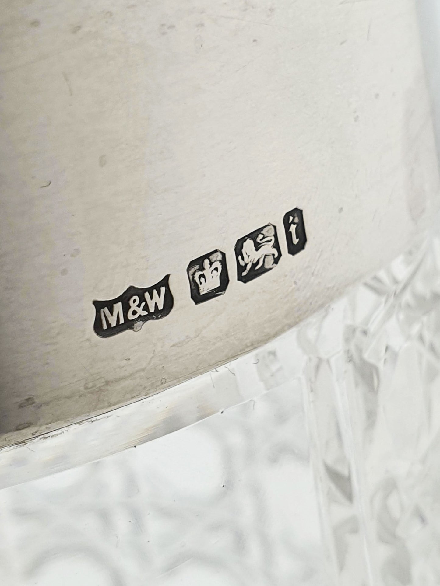 Lovely Antique Edwardian Silver Mounted Glass Jug by Mappin & Webb - 1901