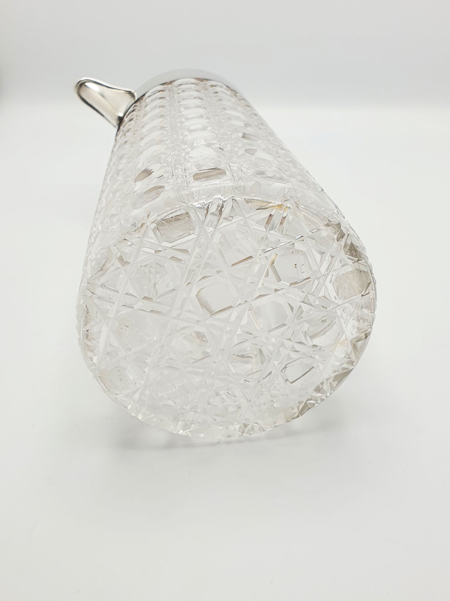 Lovely Antique Edwardian Silver Mounted Glass Jug by Mappin & Webb - 1901