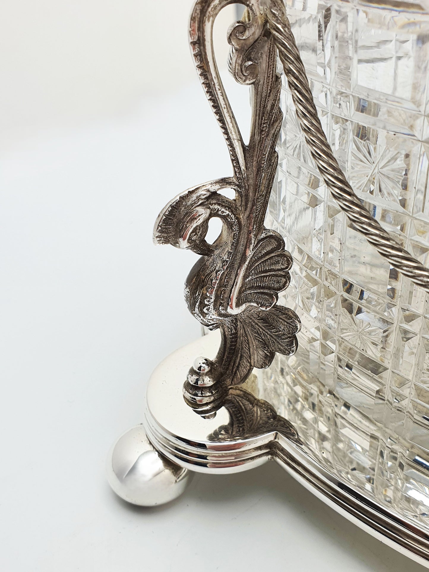 Magnificent Antique Victorian Biscuit Barrel with Heraldic Dragon Finial – circa 1870