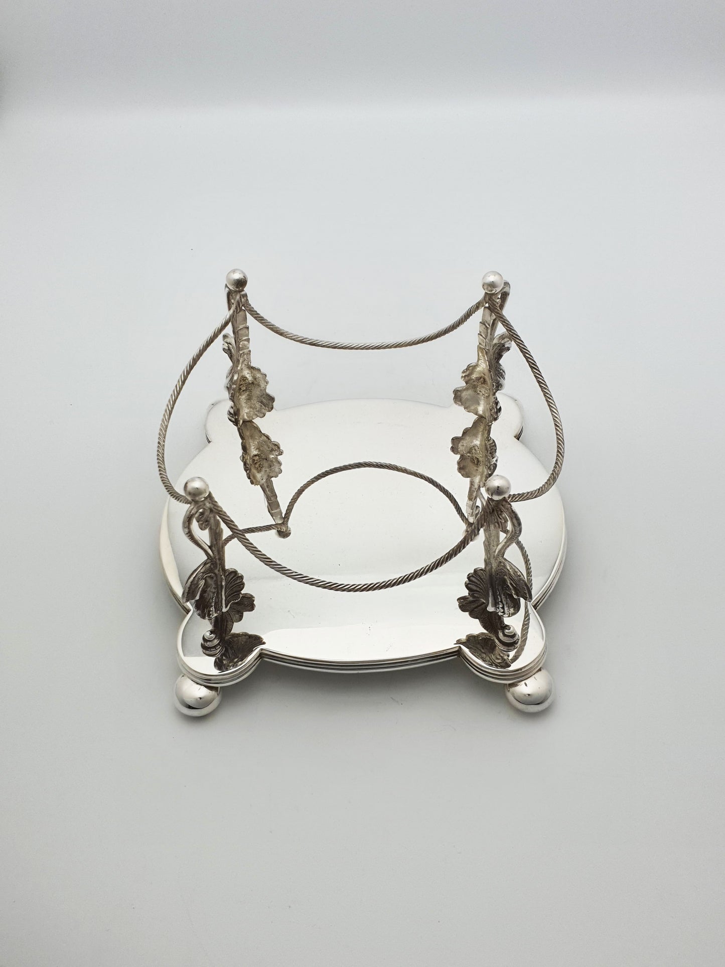 Magnificent Antique Victorian Biscuit Barrel with Heraldic Dragon Finial – circa 1870