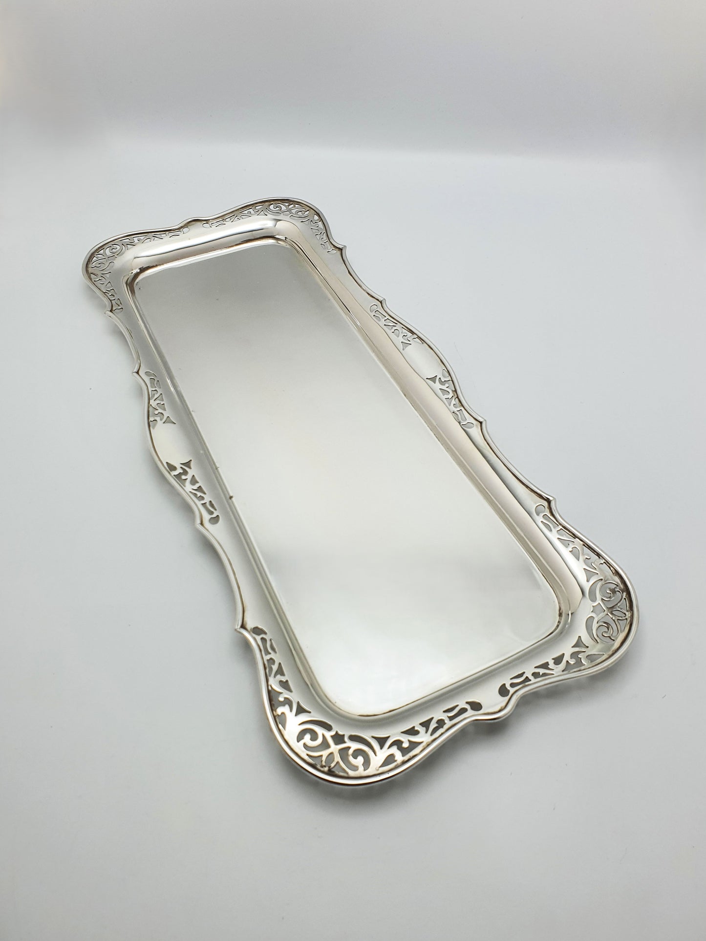 Elegant Antique Silver-Plated Cocktail Tray – circa 1925