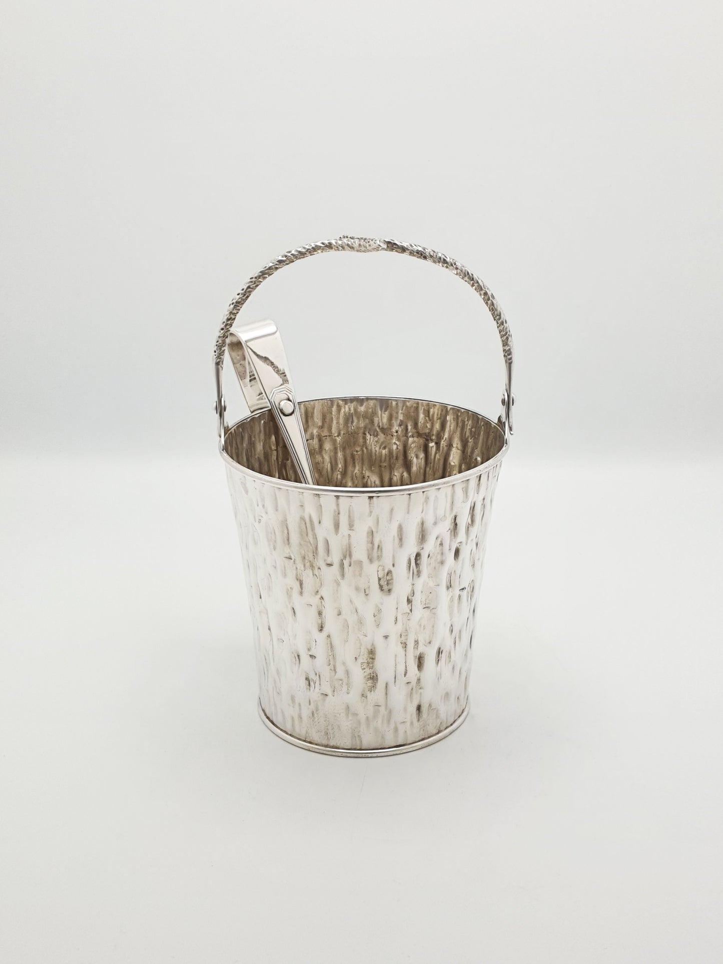 Arts and Crafts Hukin & Heath Ice Bucket and Tongs  – circa 1890