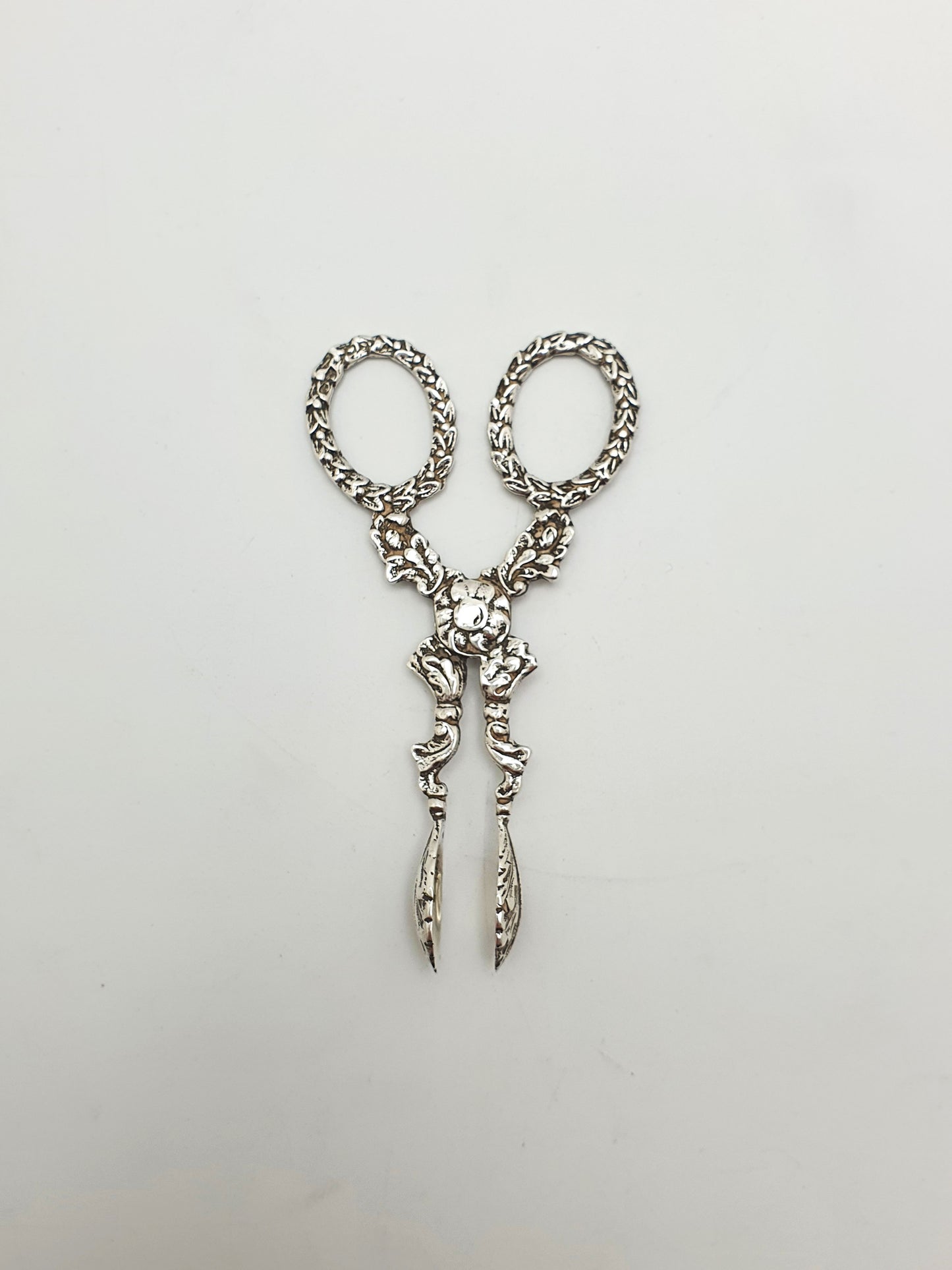 Ornate Antique Victorian Sterling Silver Sugar Nips - 1896