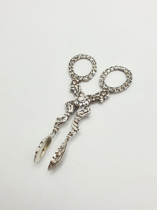 Ornate Antique Victorian Sterling Silver Sugar Nips - 1896