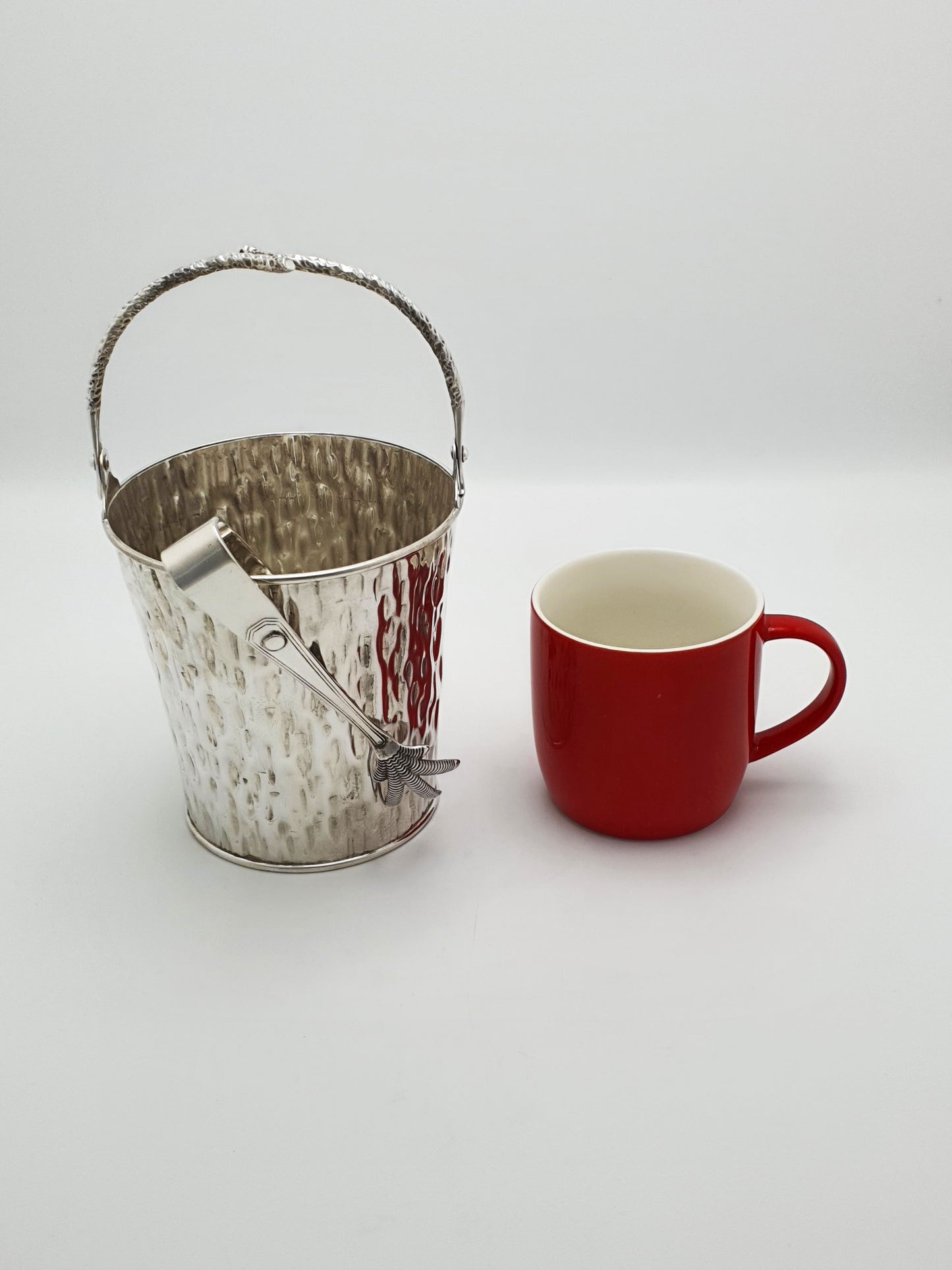 Arts and Crafts Hukin & Heath Ice Bucket and Tongs  – circa 1890