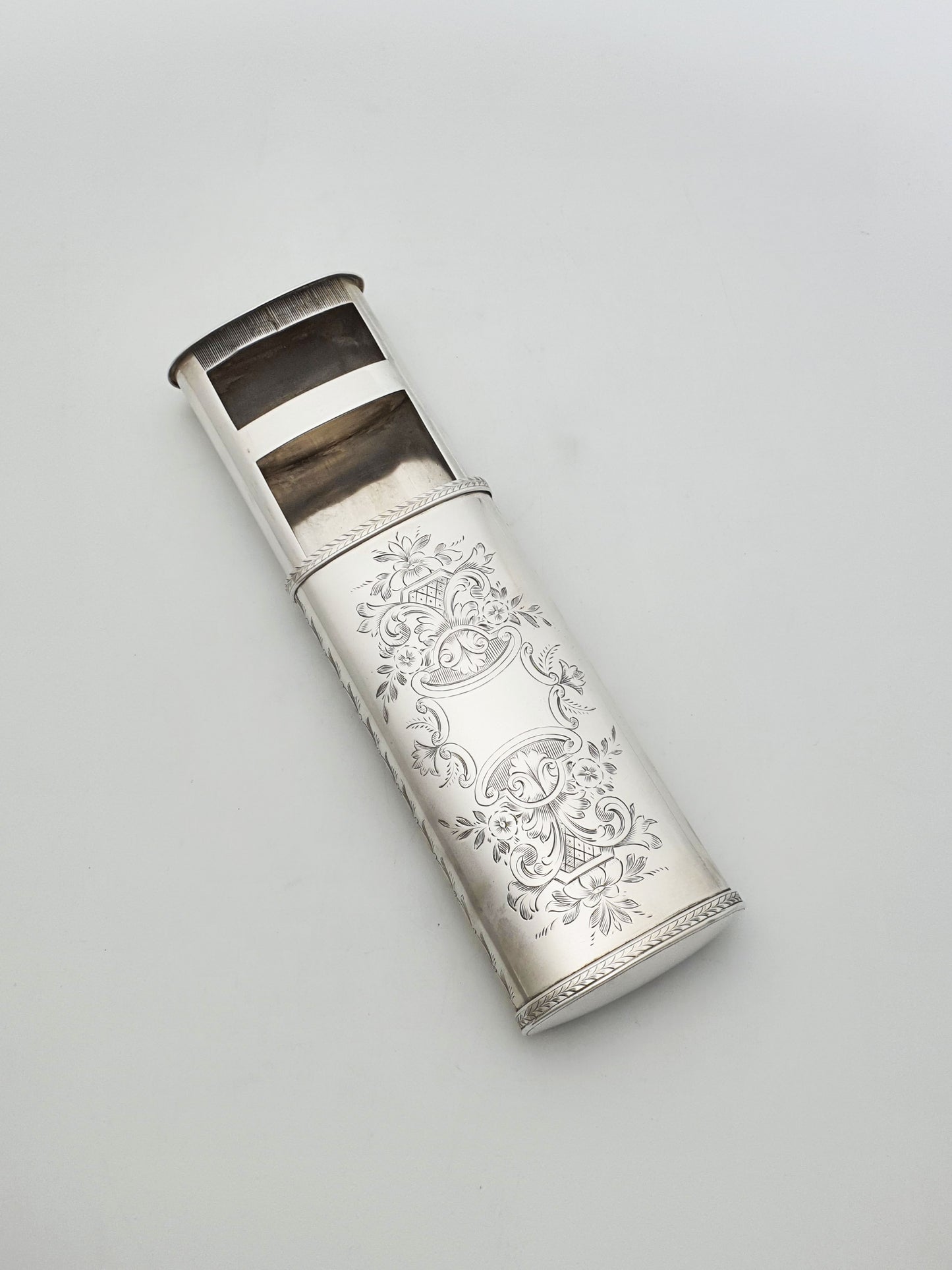 Rare Antique Victorian Combination Vesta & Cigarette Case – circa 1880