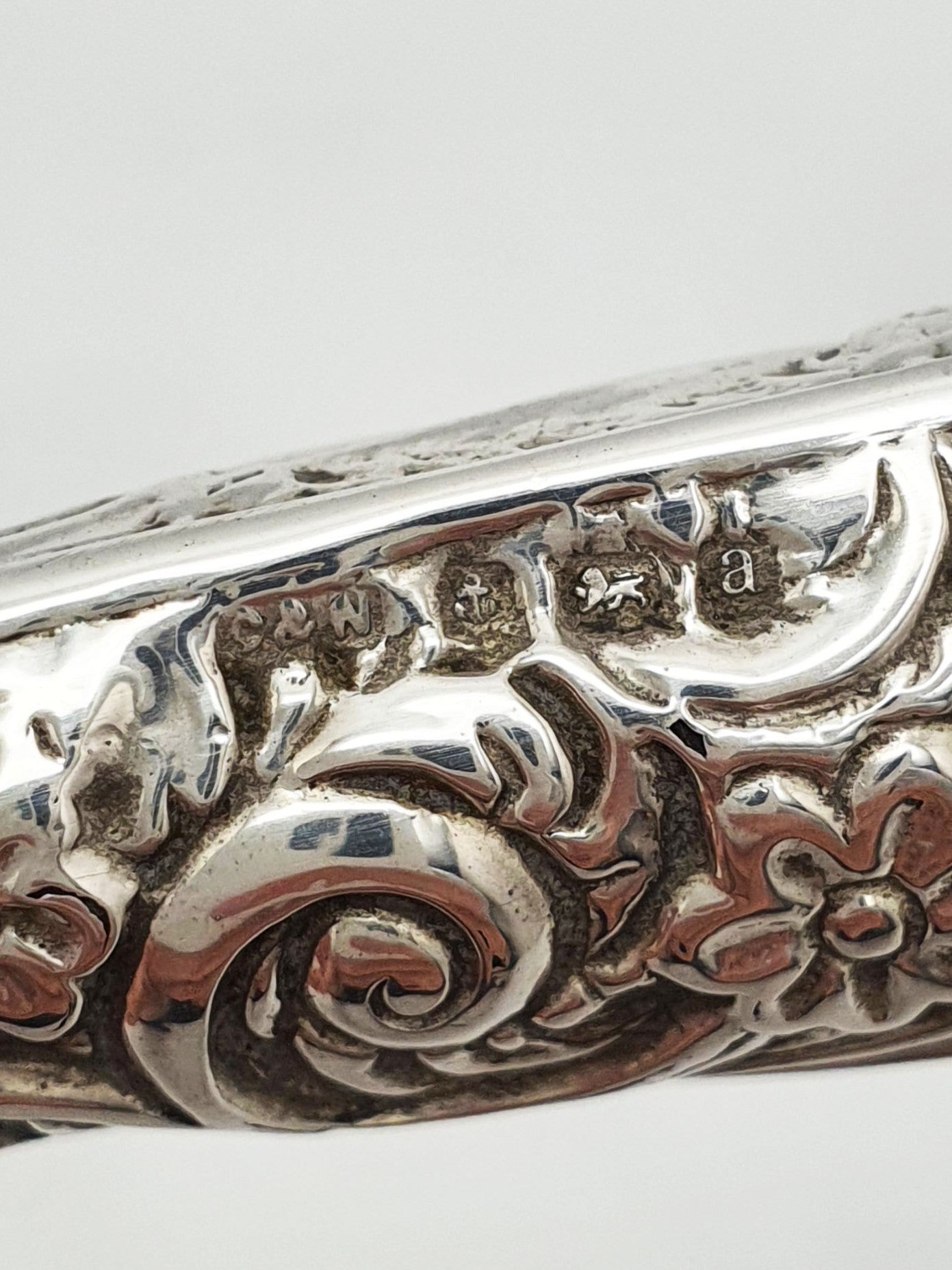 Antique Ornate Sterling Silver handled Magnifying Glass - 1900