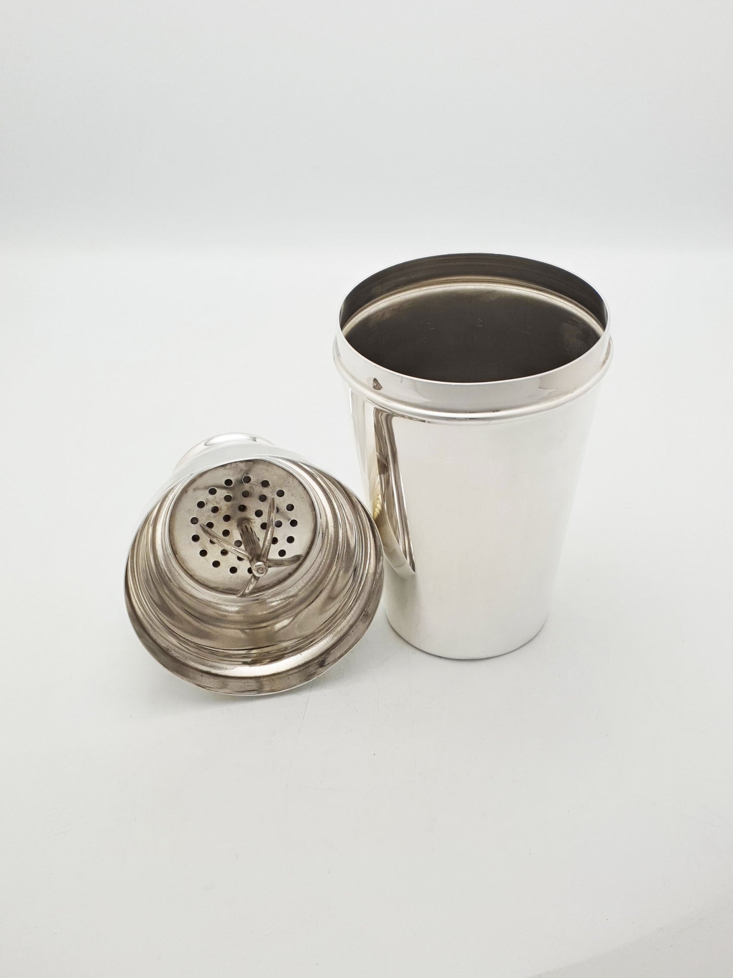 Nice Vintage Silver Plated Cocktail Shaker & Jigger Set – circa 1930