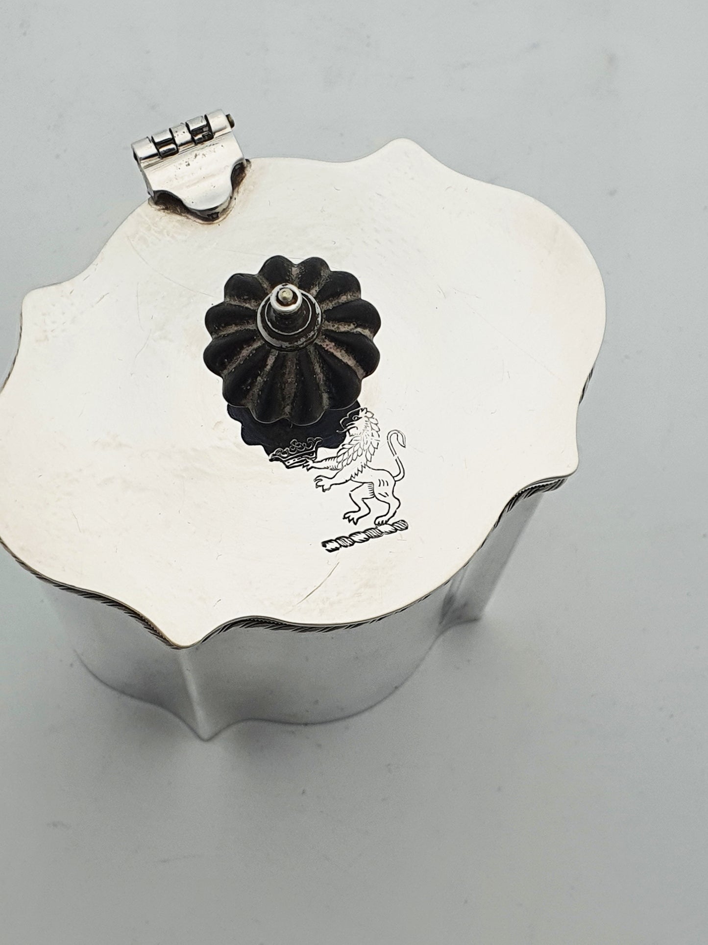 Lovely Antique Georgian-Style Silver Plated Tea Caddy – circa 1920