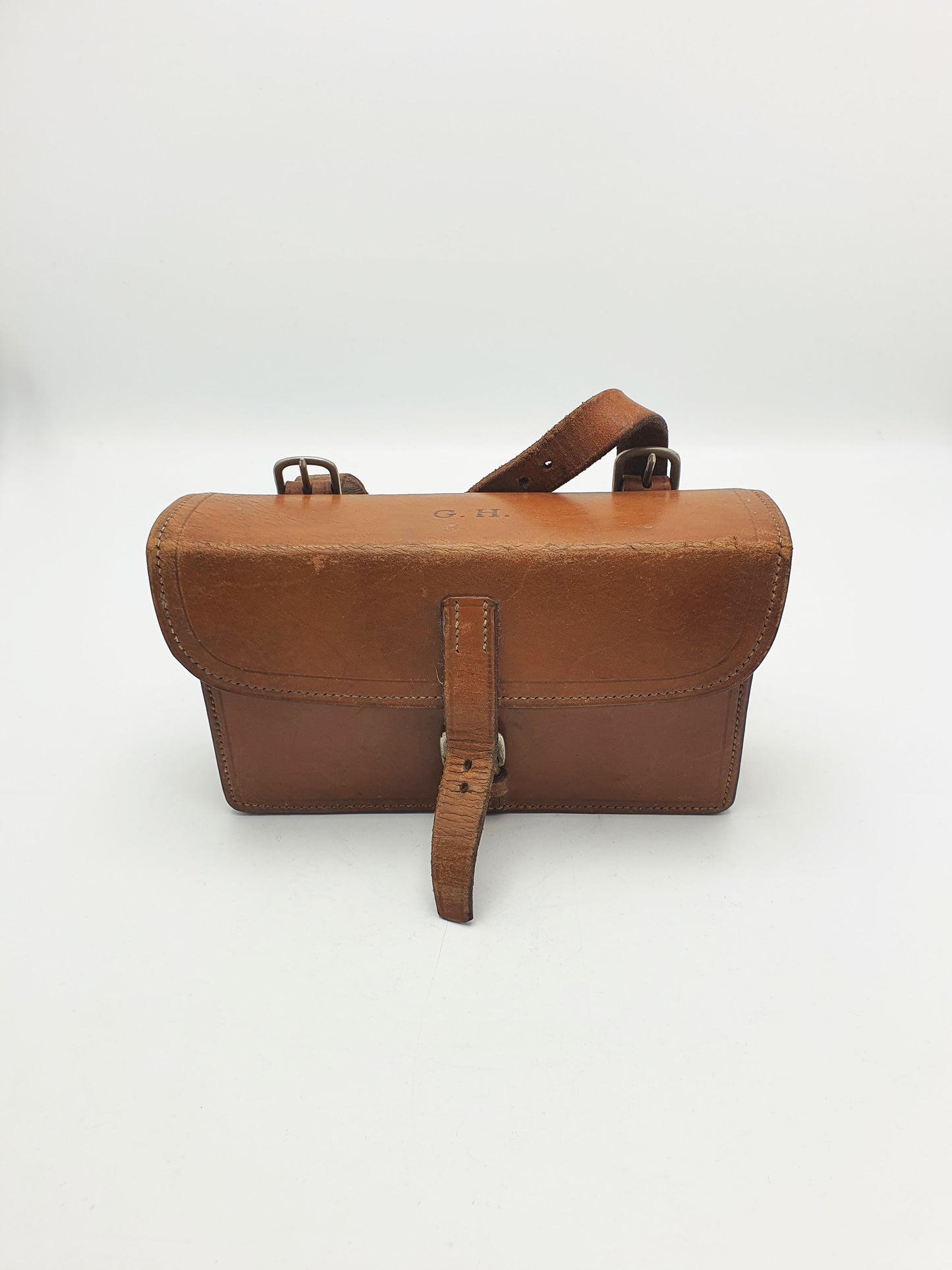 Handsome Antique Leather Cased Sandwich Box - circa 1920