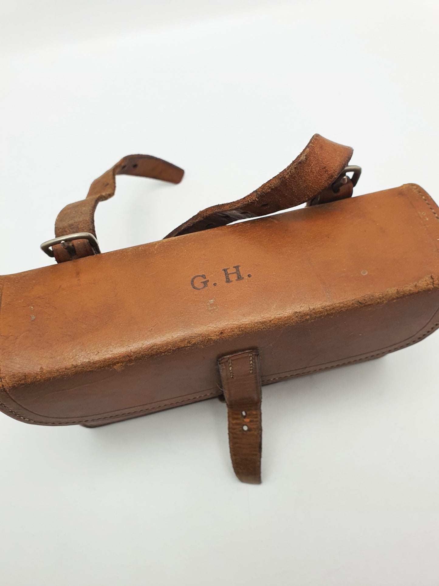 Handsome Antique Leather Cased Sandwich Box - circa 1920