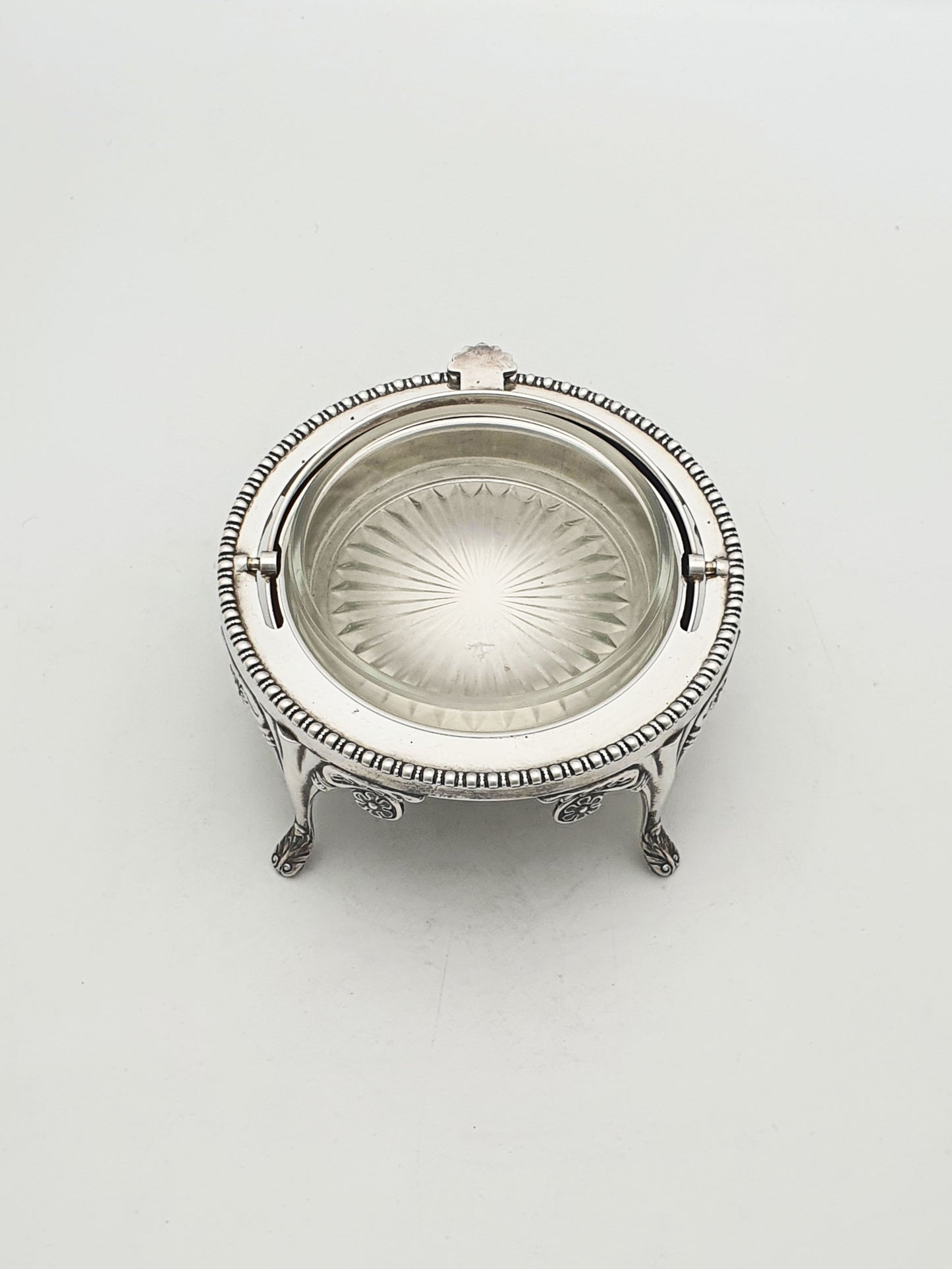 Nice Vintage Domed Caviar/Butter Dish with Glass Insert – circa 1960