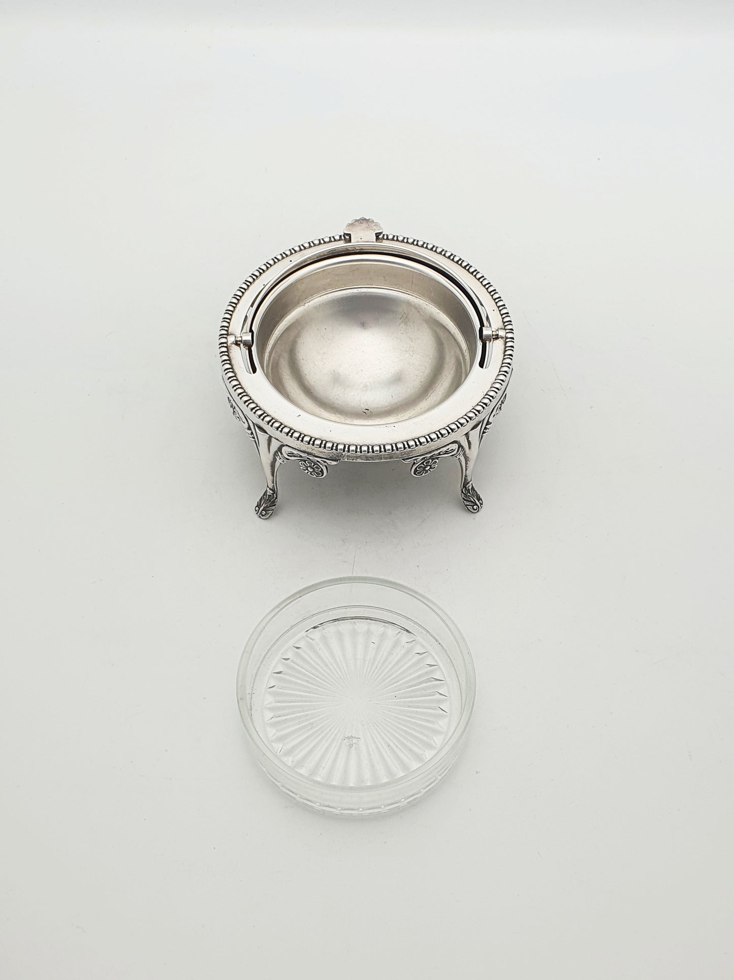 Nice Vintage Domed Caviar/Butter Dish with Glass Insert – circa 1960