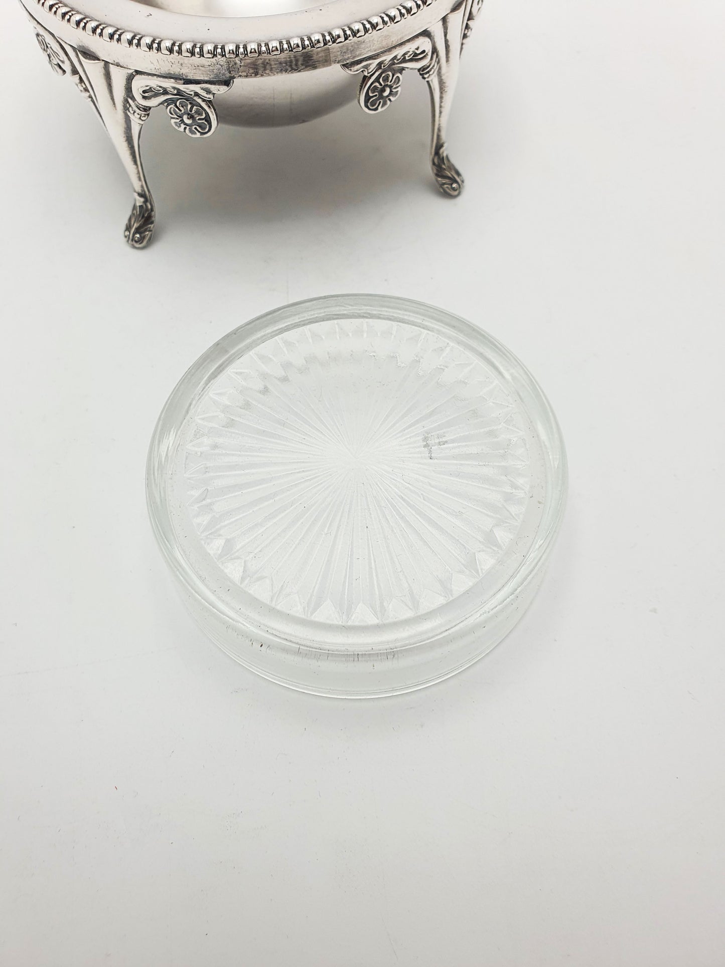 Nice Vintage Domed Caviar/Butter Dish with Glass Insert – circa 1960