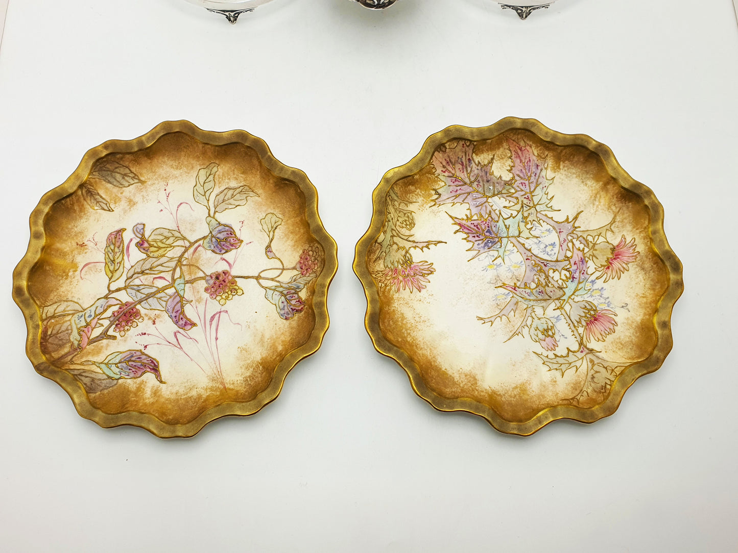 Antique Edwardian Serving Set with Doulton Burslem Porcelain Dishes – circa 1905