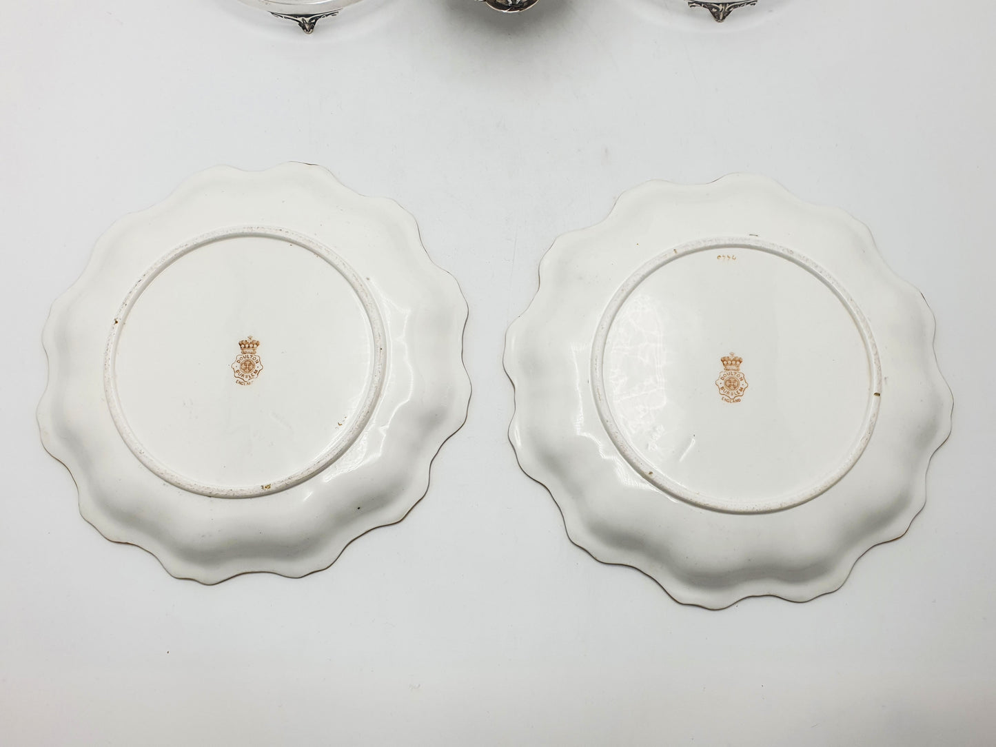 Antique Edwardian Serving Set with Doulton Burslem Porcelain Dishes – circa 1905