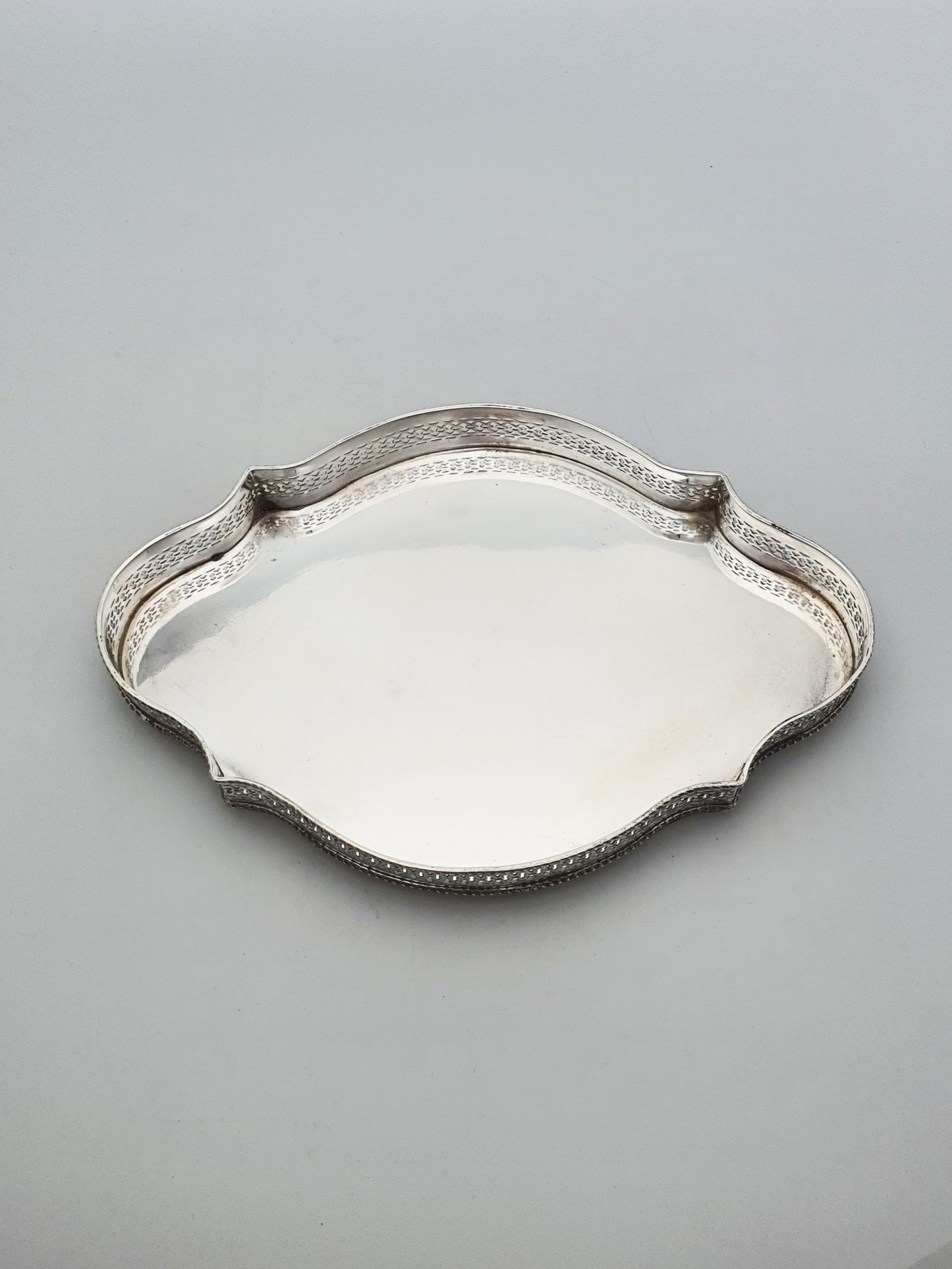 Nice Antique Edwardian Silver-Plated Gallery Tray – circa 1905