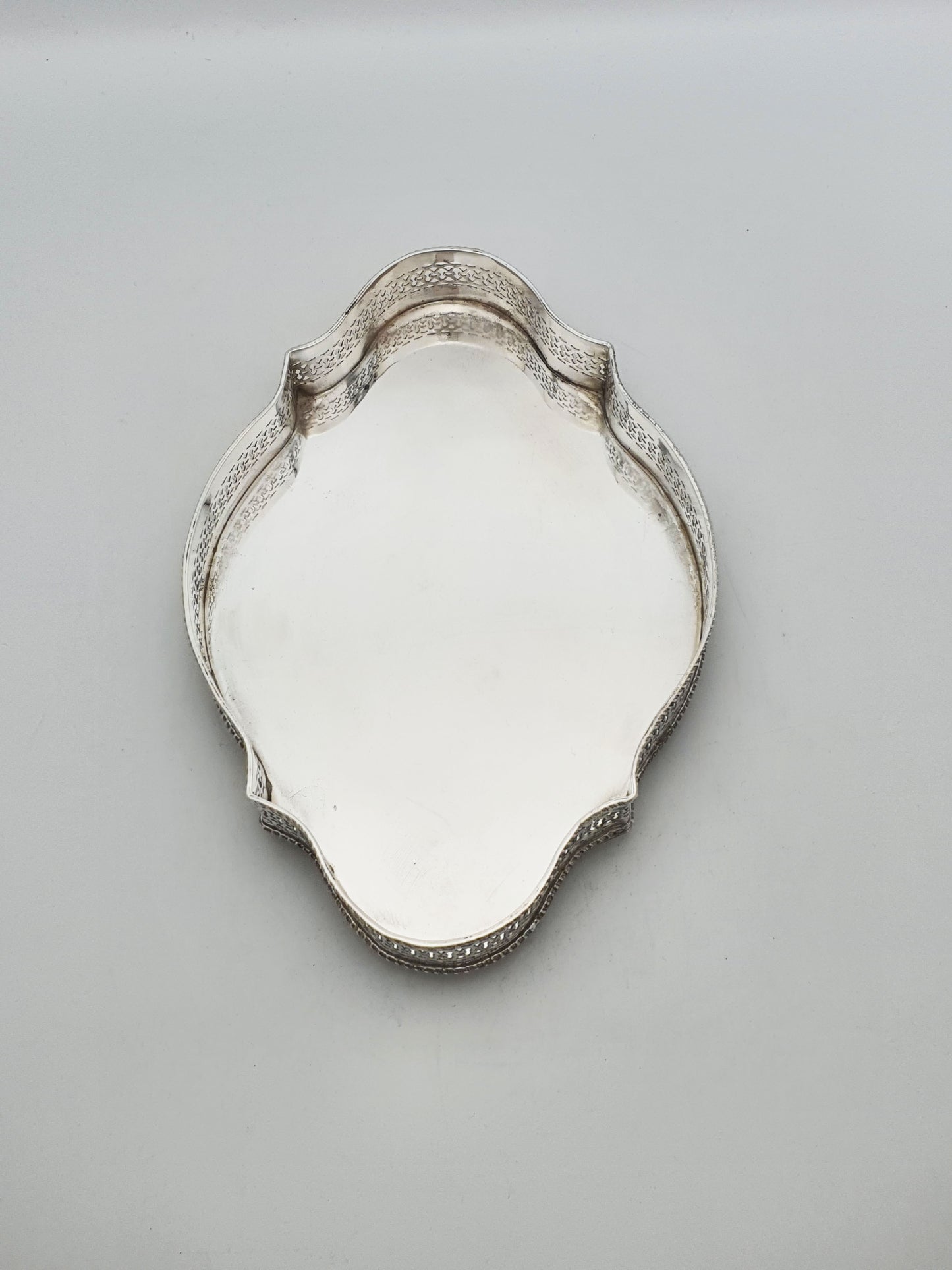 Nice Antique Edwardian Silver-Plated Gallery Tray – circa 1905