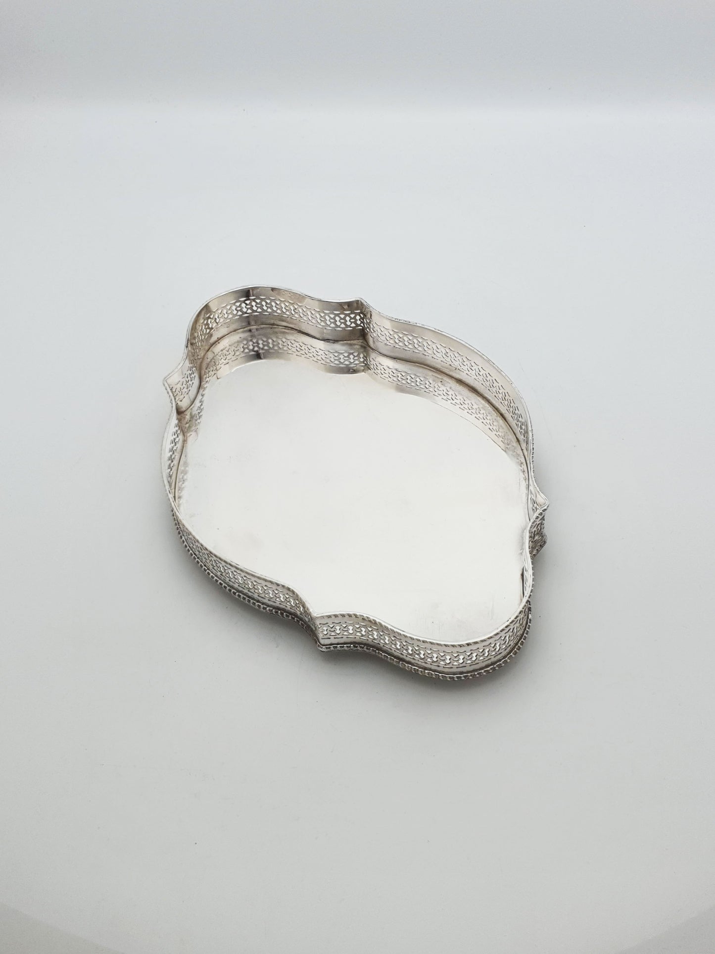 Nice Antique Edwardian Silver-Plated Gallery Tray – circa 1905