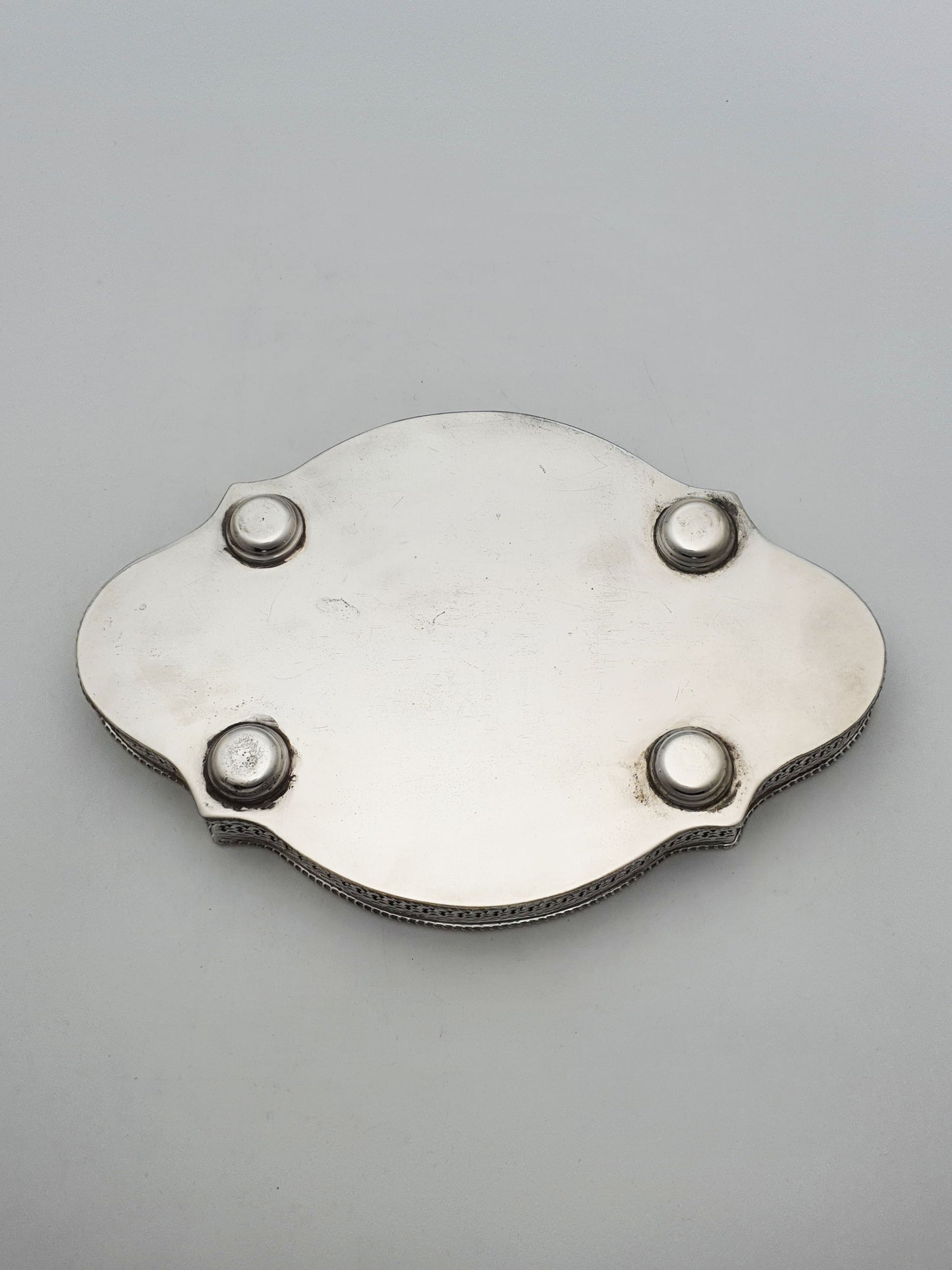 Nice Antique Edwardian Silver-Plated Gallery Tray – circa 1905