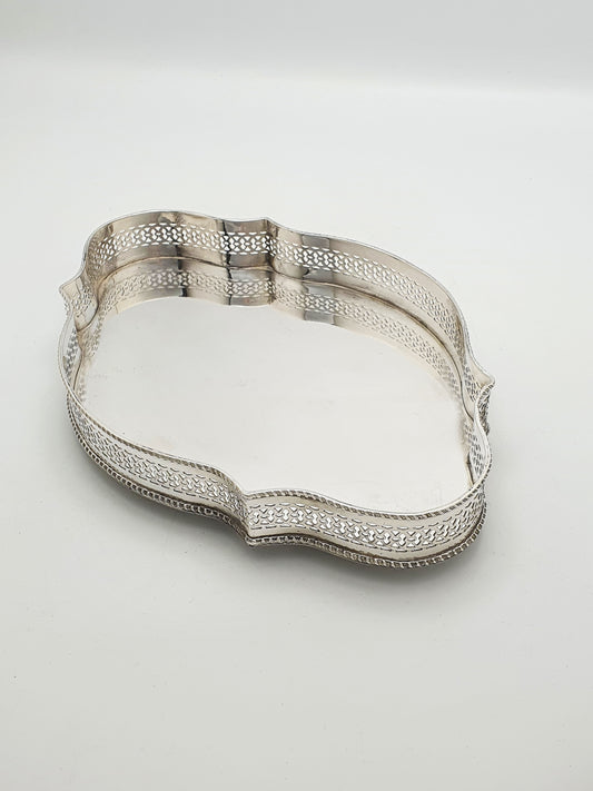 Nice Antique Edwardian Silver-Plated Gallery Tray – circa 1905