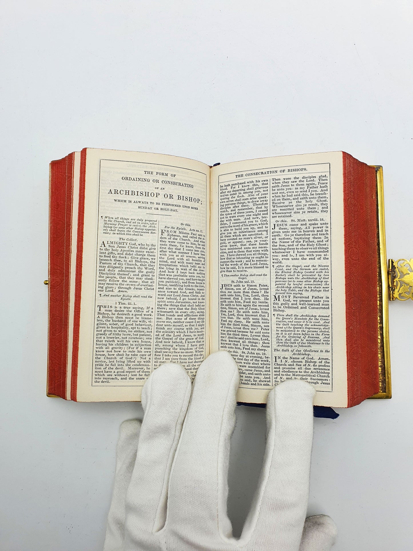 Gorgeous Antique Victorian “Church Services” Prayer Book with Ornate Gilded Binding – circa 1880