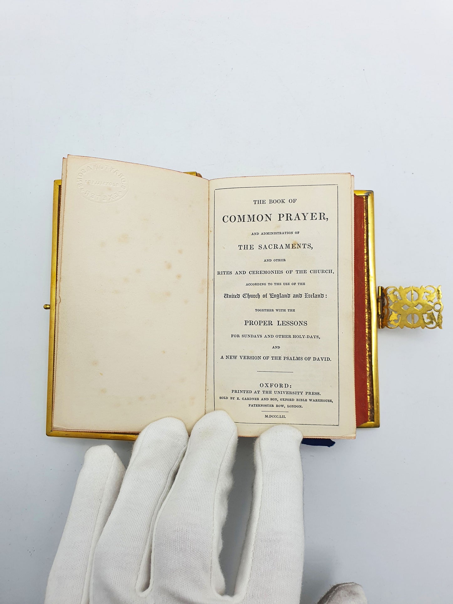 Gorgeous Antique Victorian “Church Services” Prayer Book with Ornate Gilded Binding – circa 1880