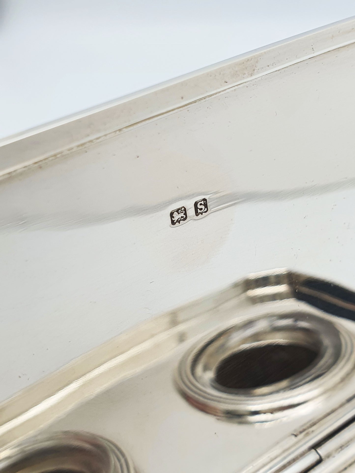 Gorgeous Asprey’s Solid Silver Double Ink stand – 1917